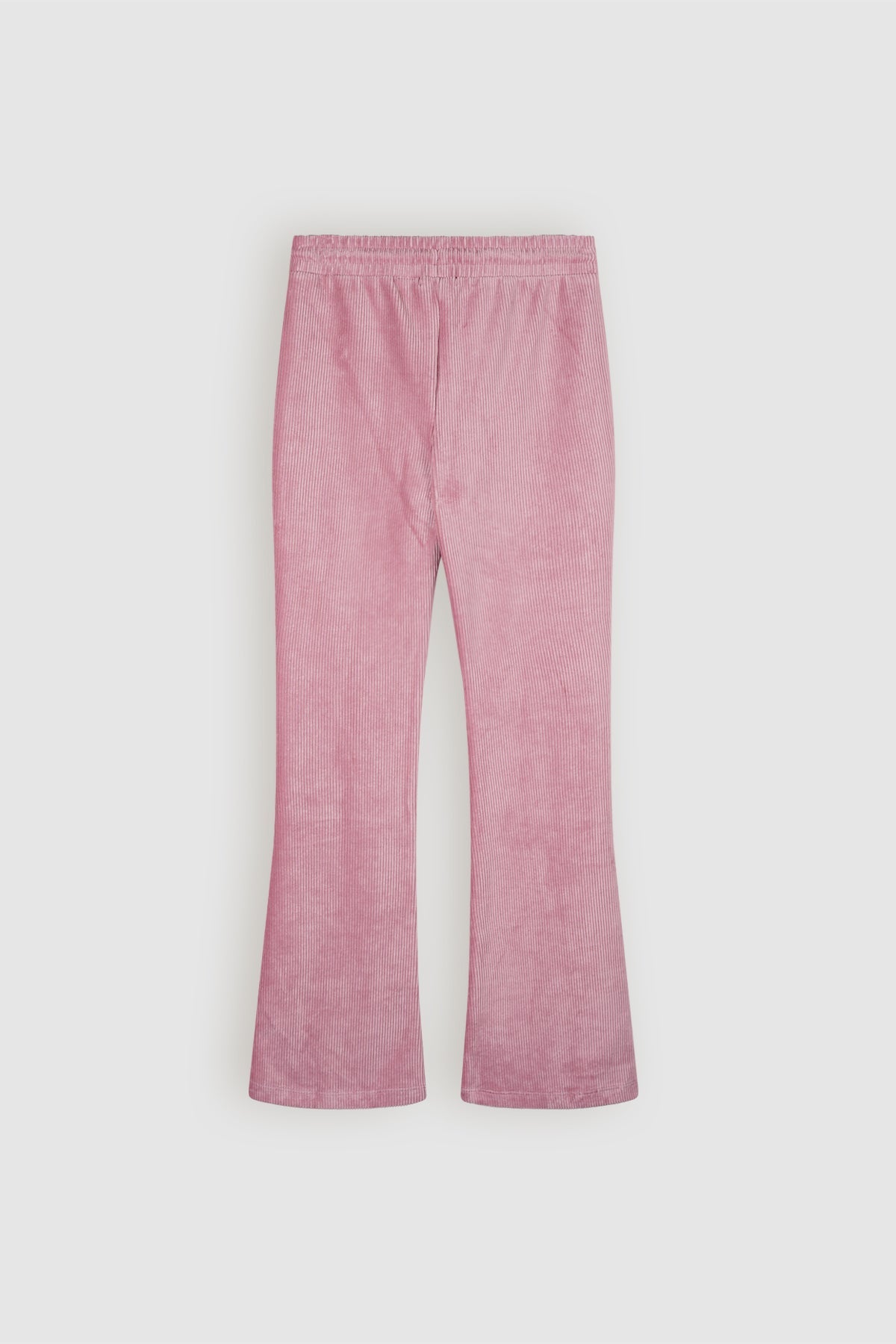 Sady Velvet Rib Flared Broek Roze