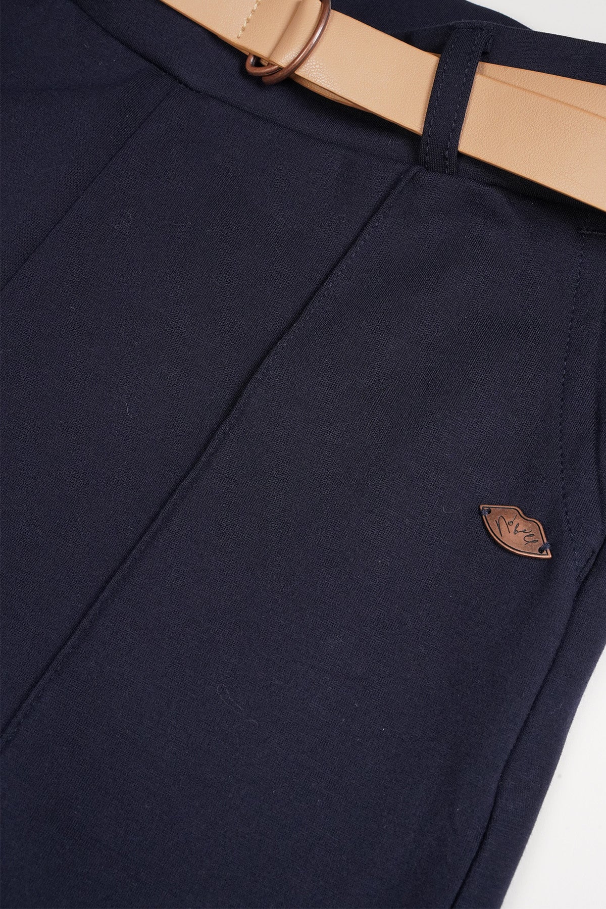 Salet Palazzo Broek met Riem Navy