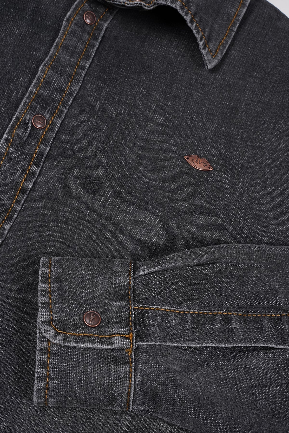 Timmy Denim Blouse Zwart
