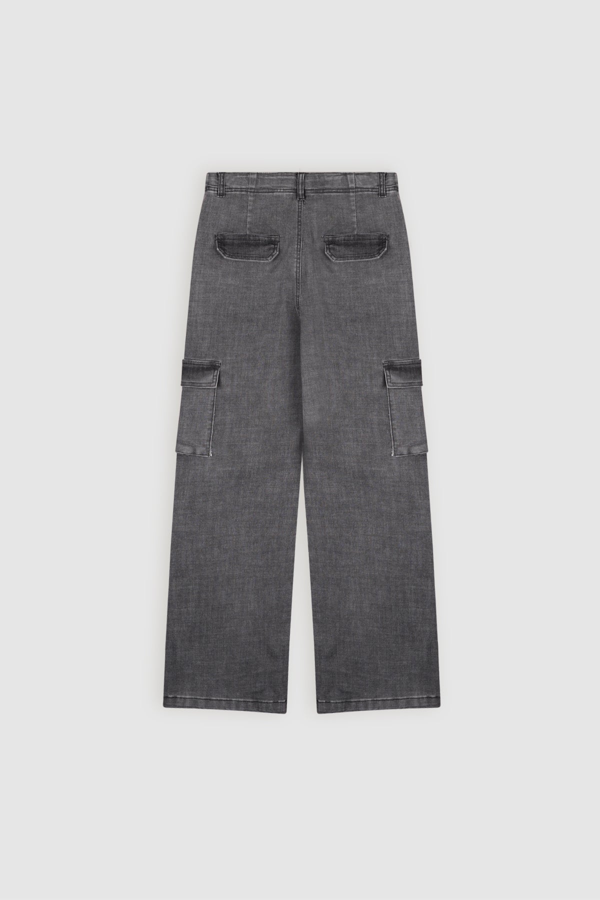 Susy Denim Cargo Broek Zwart