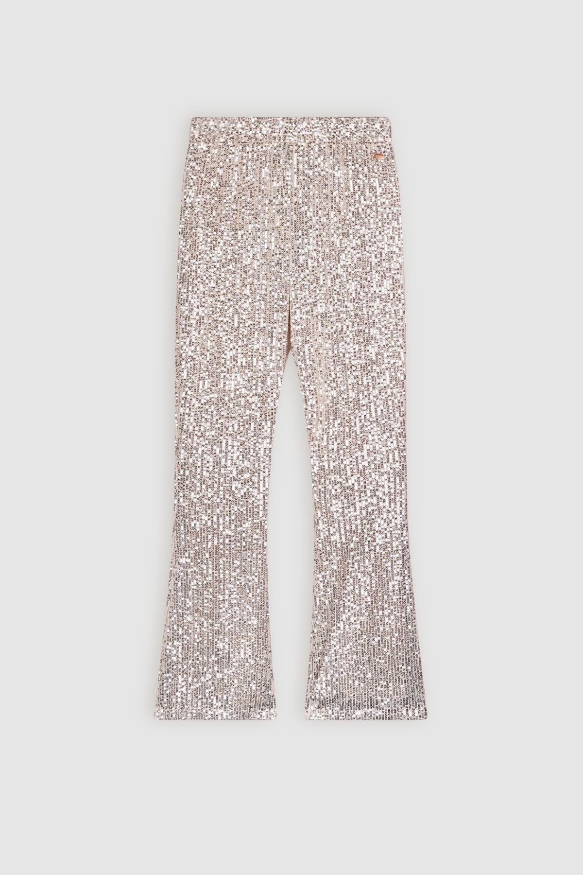 NoBell' Sady Pailetten Flared Broek Licht Goud