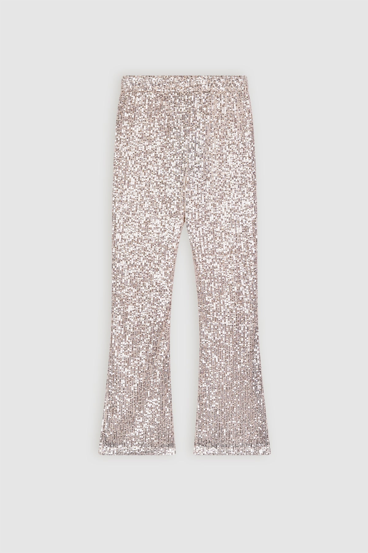 NoBell' Sady Pailetten Flared Broek Licht Goud