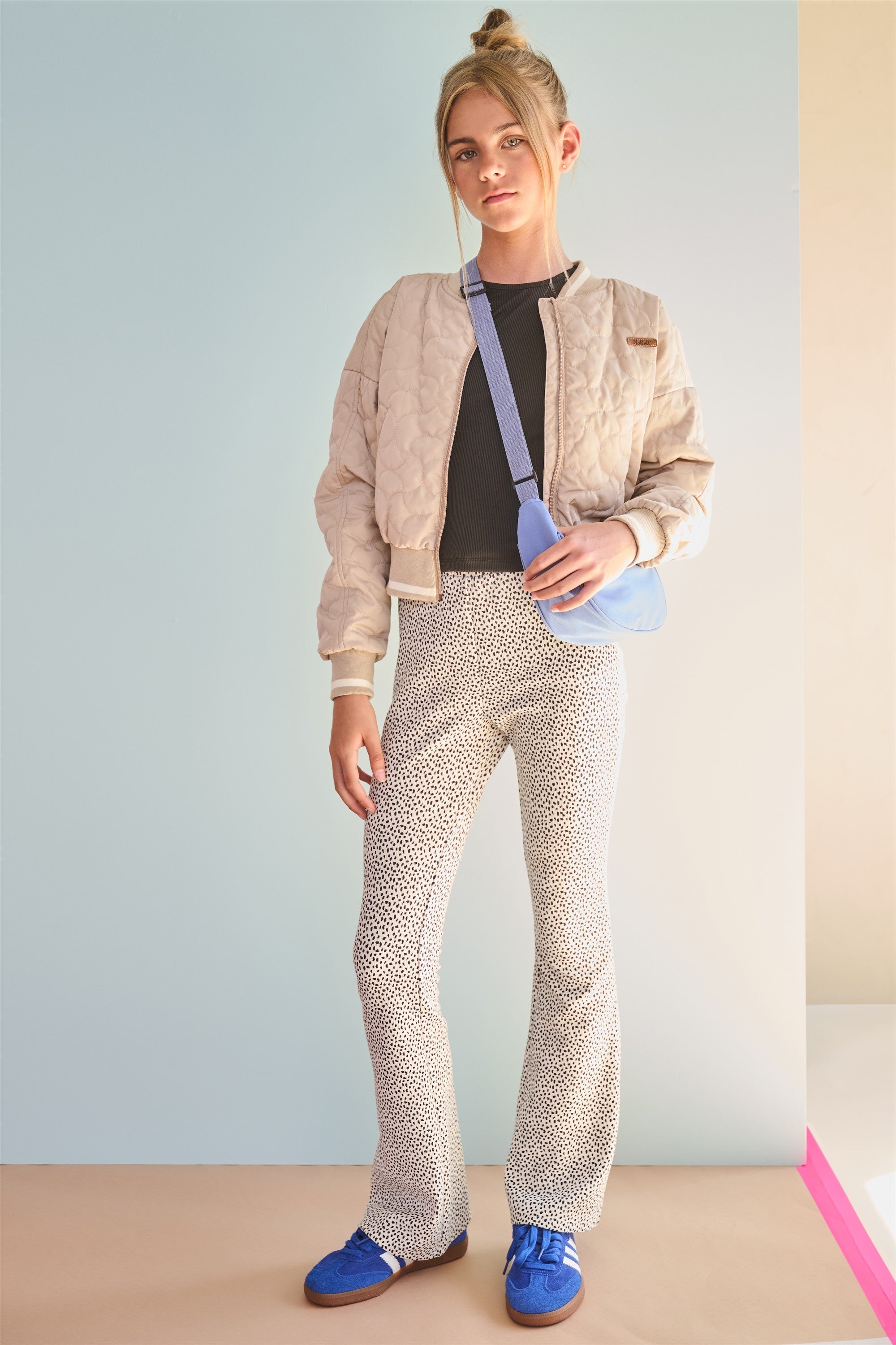NoBell' Sady AOP Flared Broek Ivoor