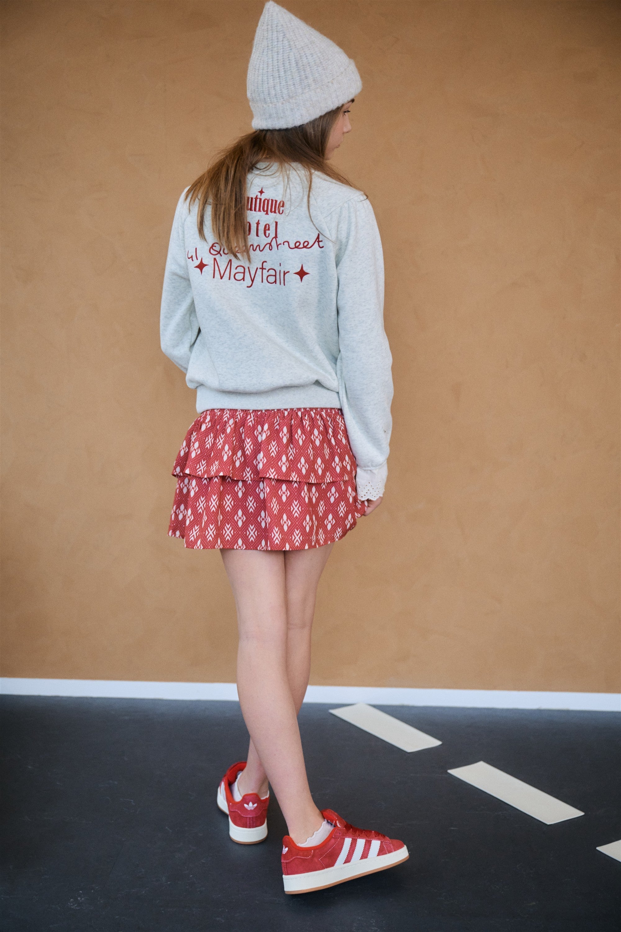 NoBell' Nika Gesmokte Rok Donker Rood