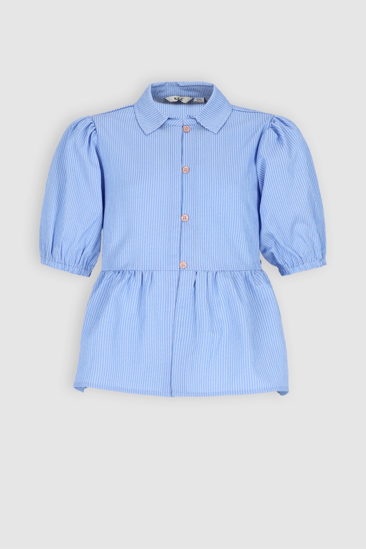 NoBell' Tiggs Gestreepte Blouse Pofmouw Blauw