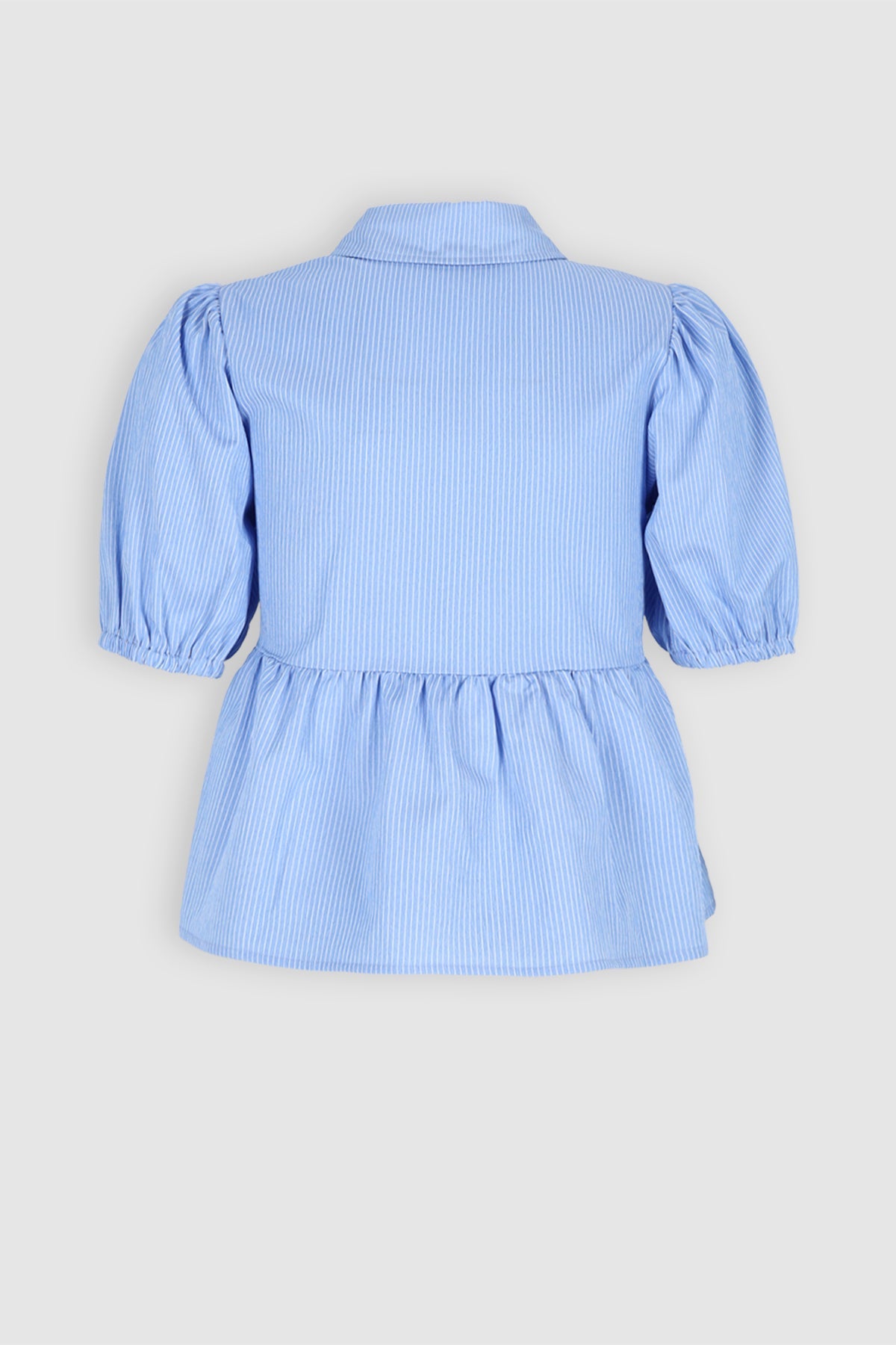 NoBell' Tiggs Gestreepte Blouse Pofmouw Blauw