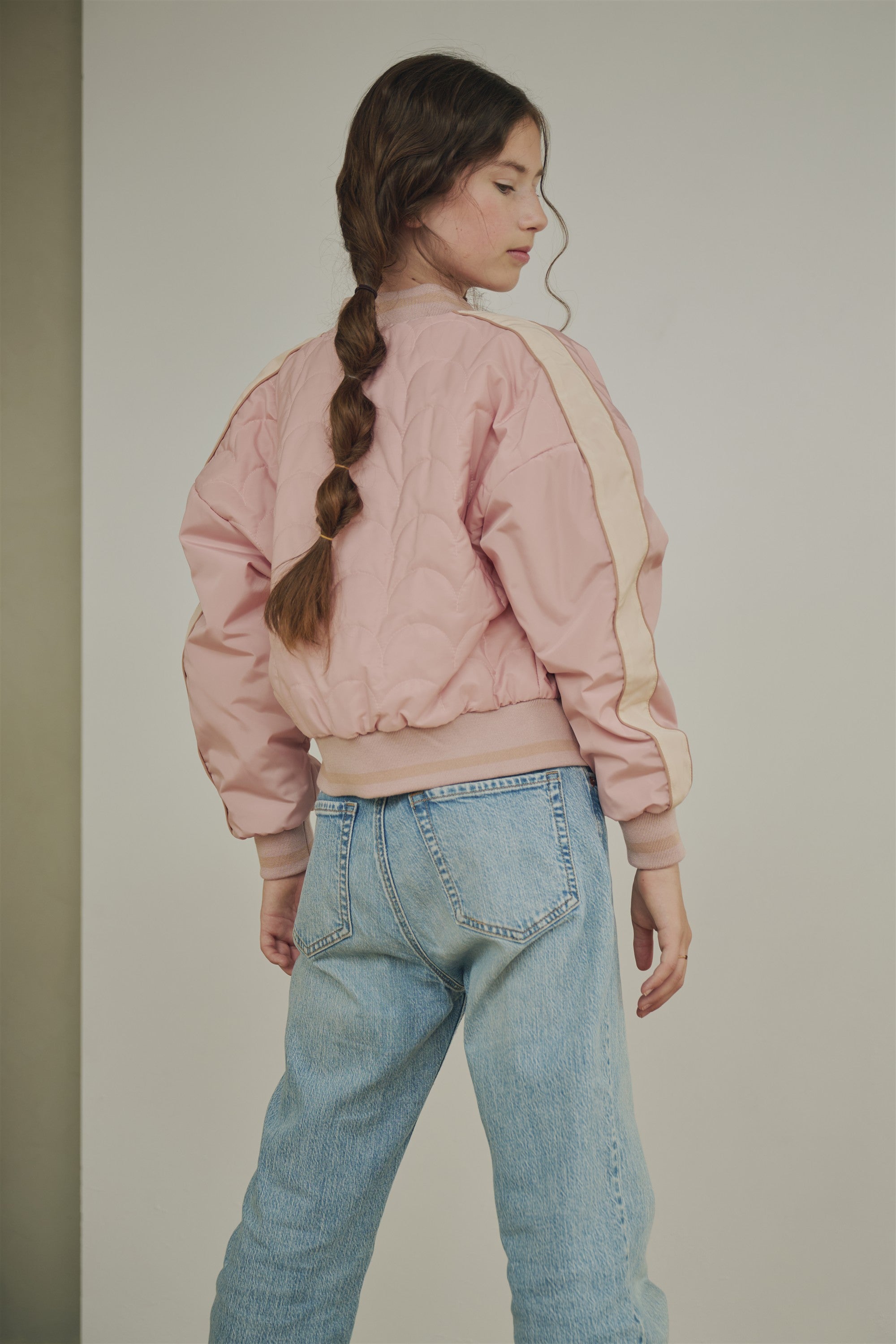 NoBell' Bomber Zomer jas met fleece voering Roze