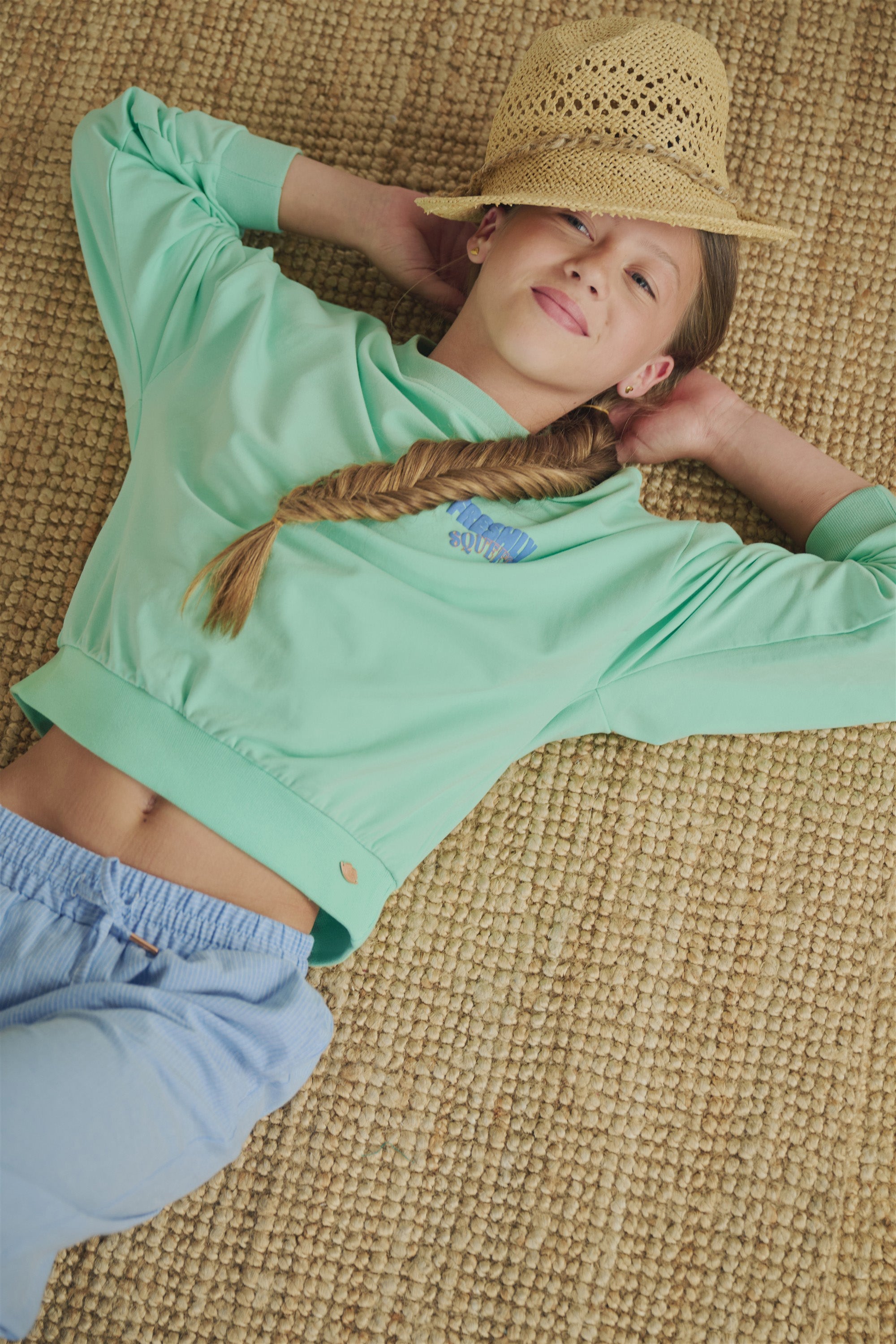 NoBell' Kim Sweater met rugprint Groen