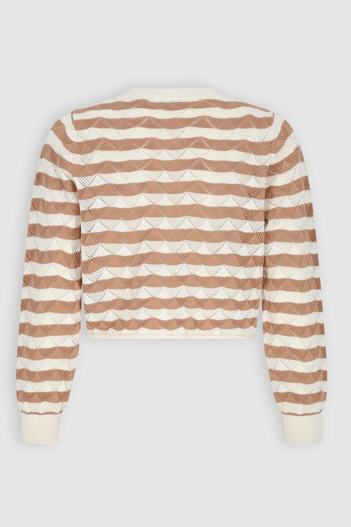 NoBell' Kela Ajour Gebreide Top Ivoor