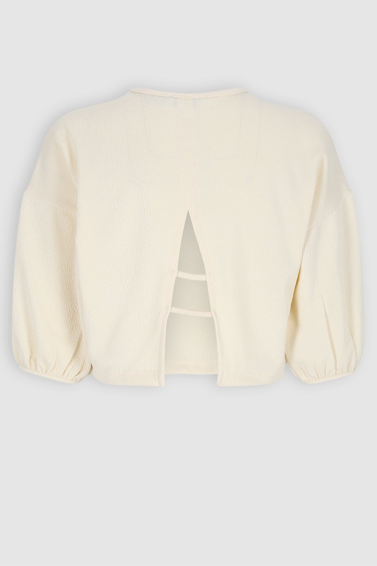NoBell' Kess Oversized Crop Top Ivoor