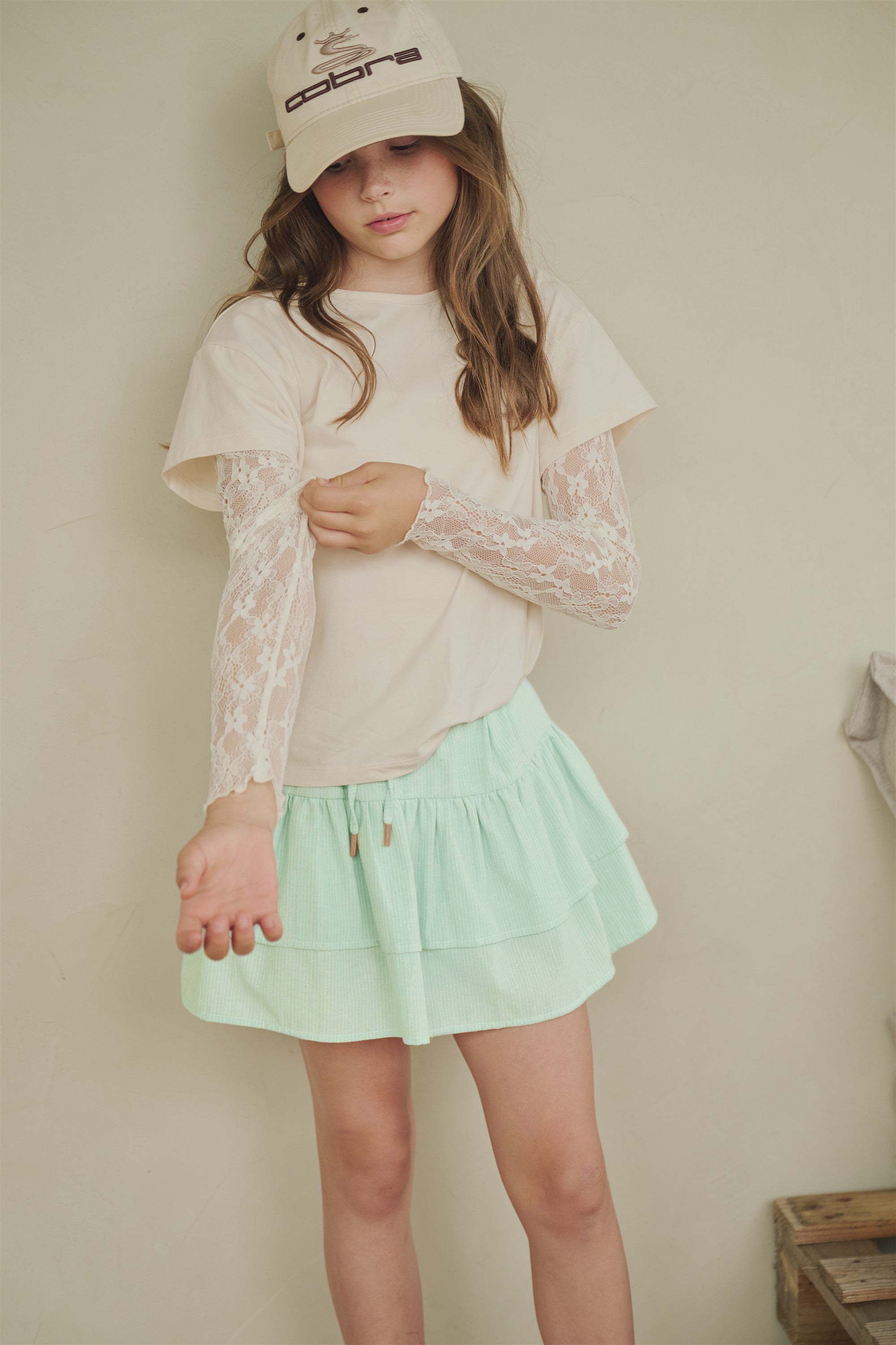 NoBell' Niké Gestreepte Rok Groen