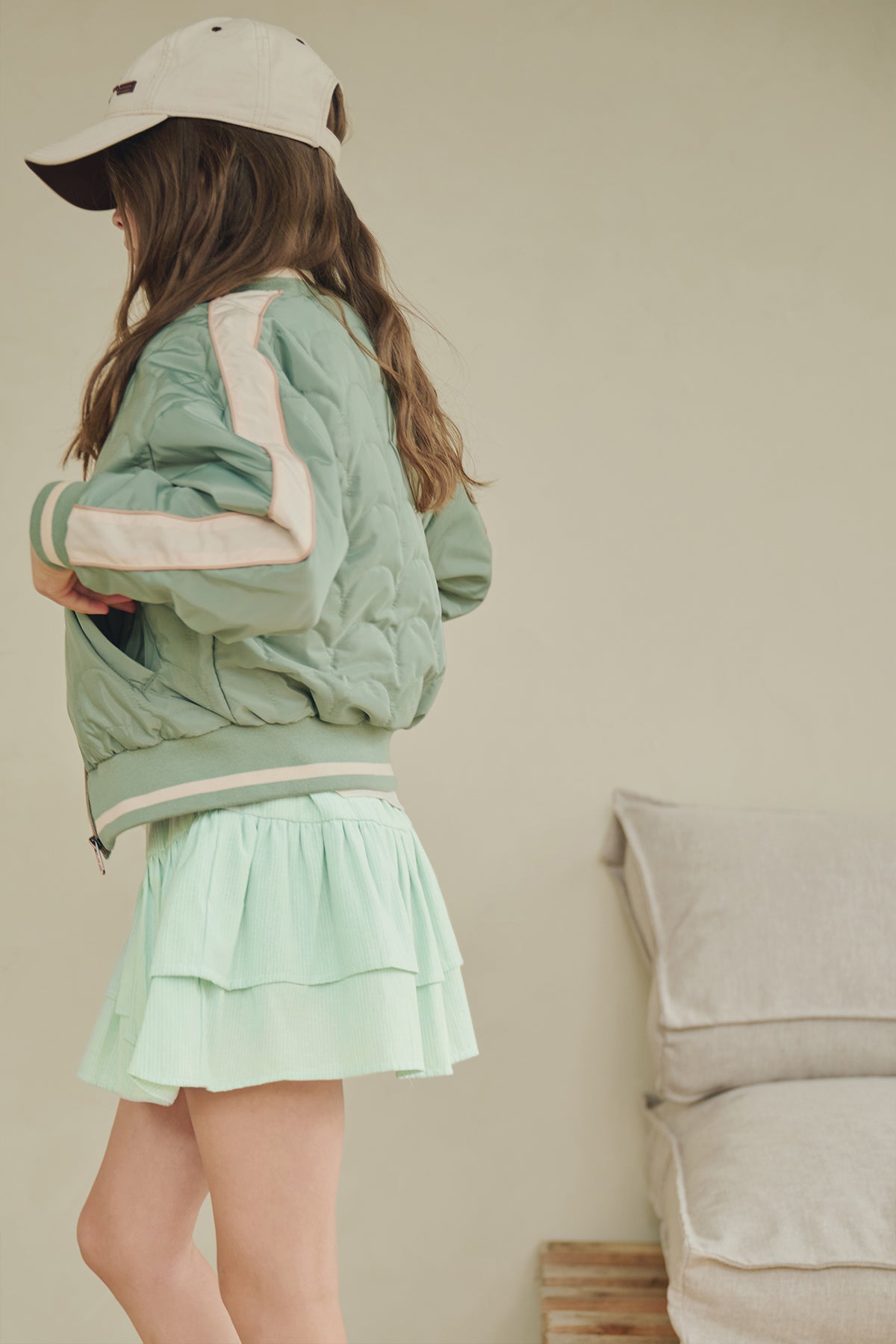 NoBell' Niké Gestreepte Rok Groen