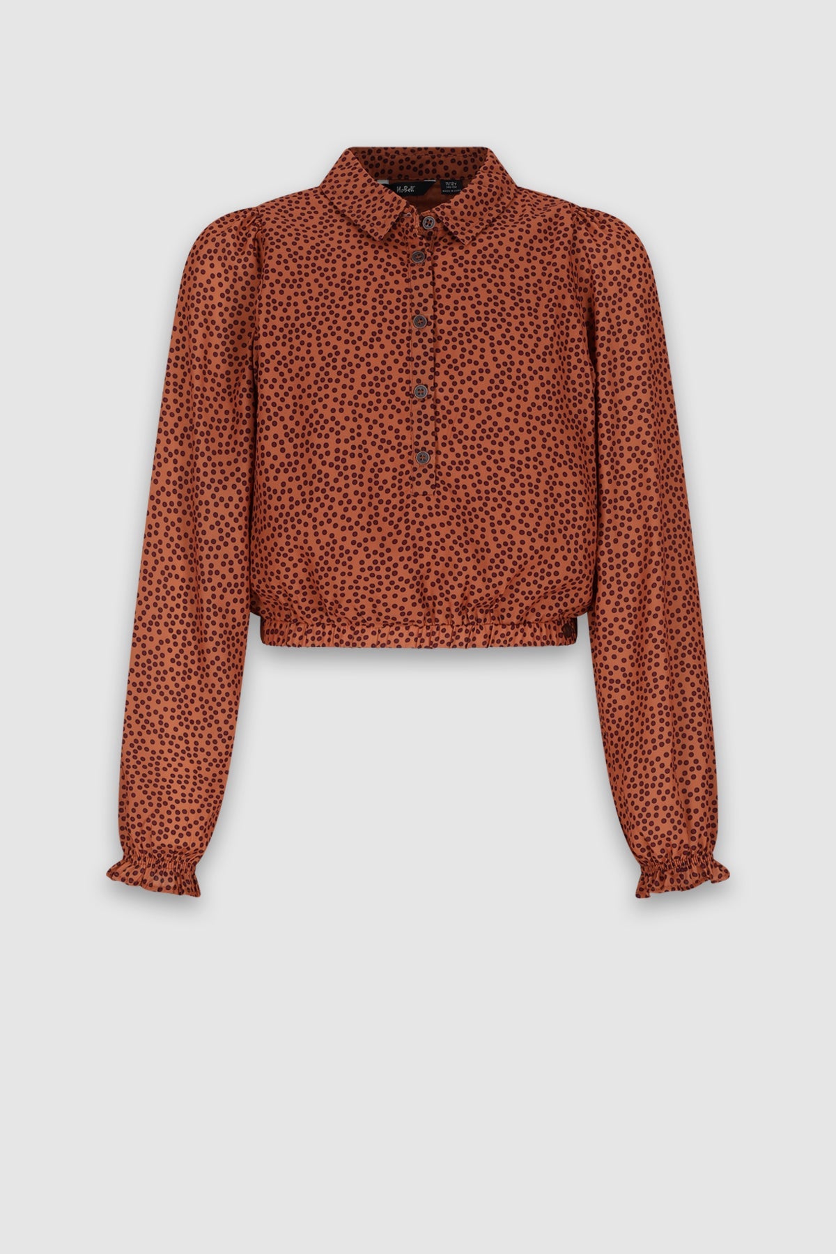 NoBell' Tilly Stippen Blouse Bruin