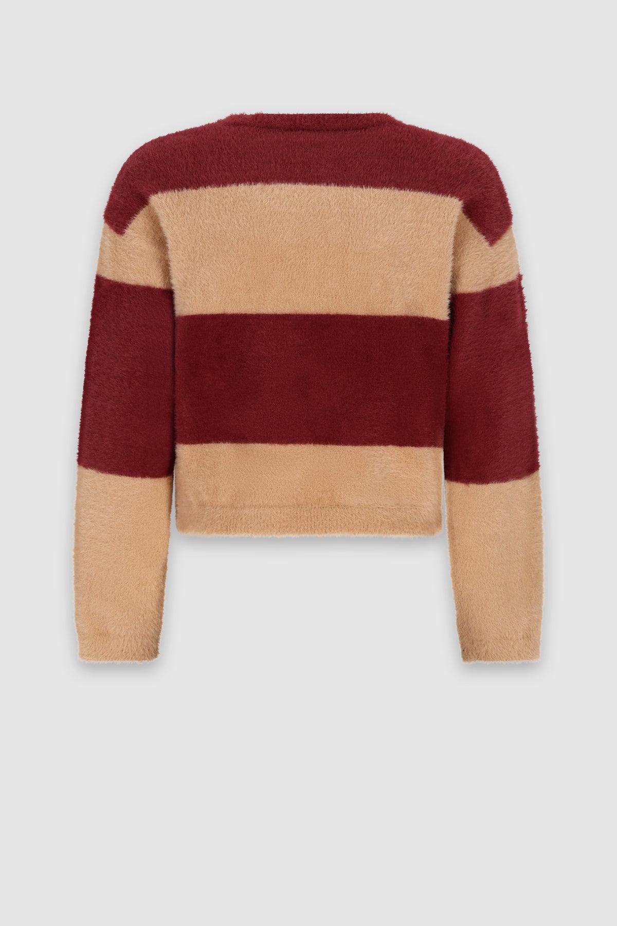 NoBell' Kate Colorblock Gebreide Sweater Bordeaux