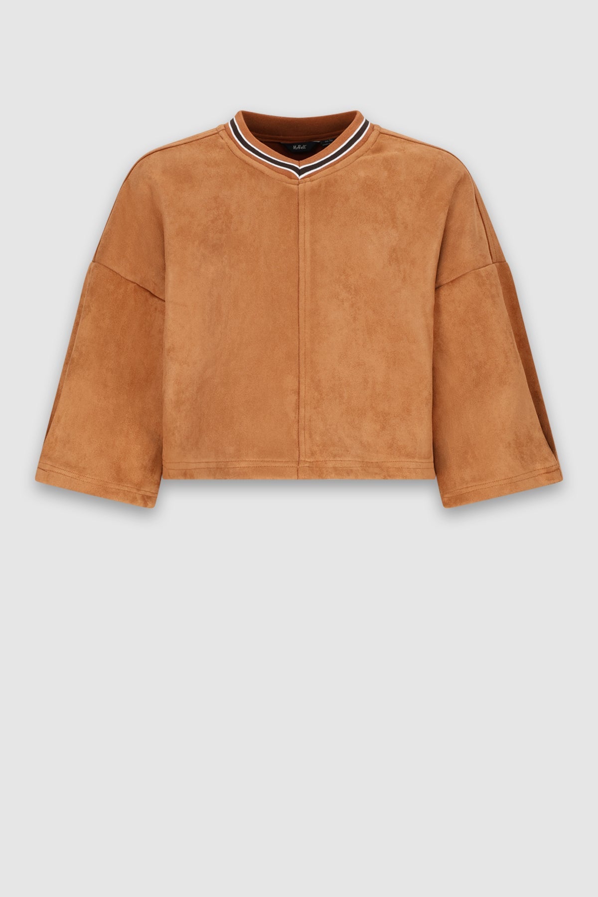 NoBell' Kay Oversized Suedine Top Bruin