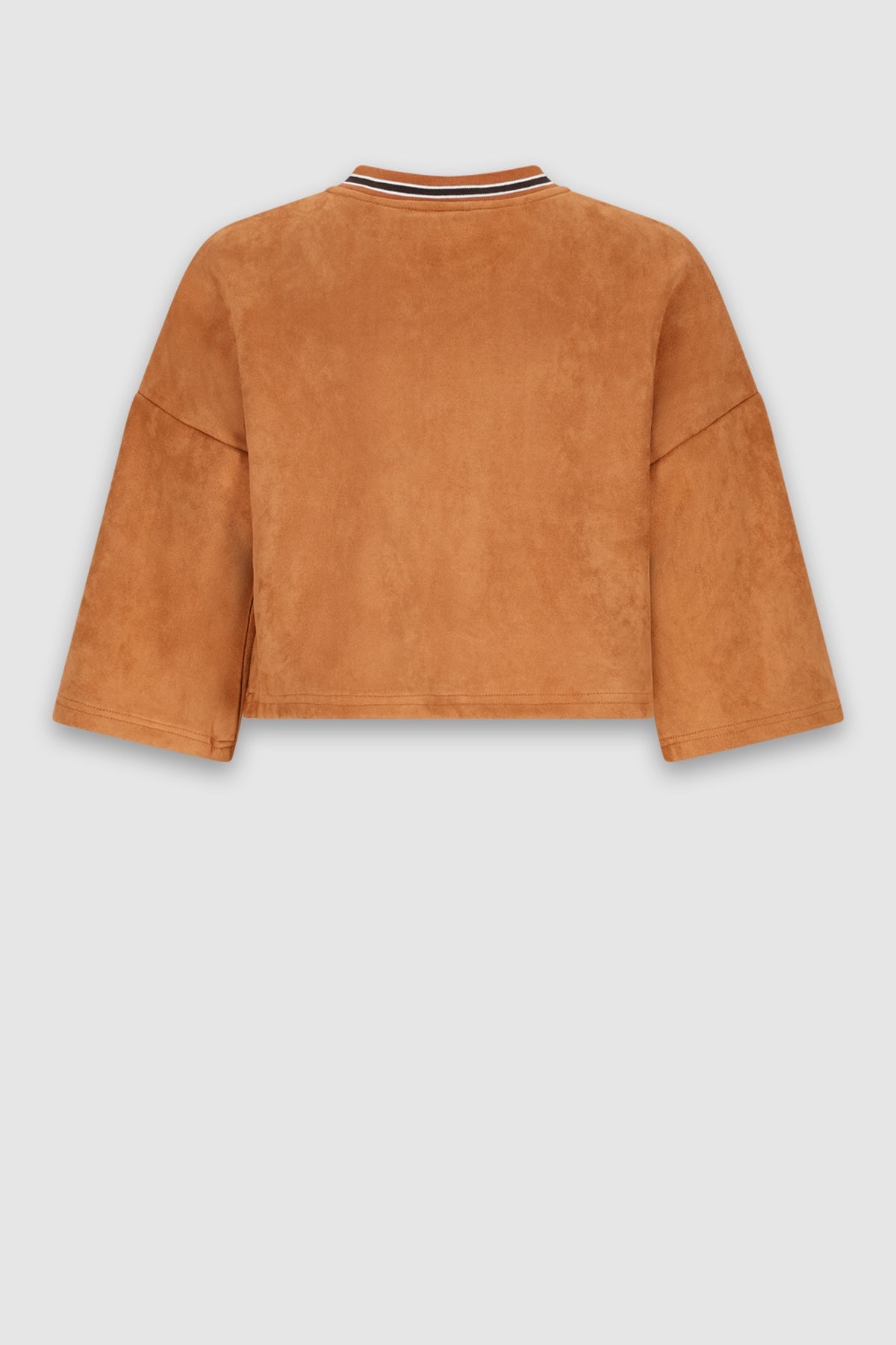 NoBell' Kay Oversized Suedine Top Bruin