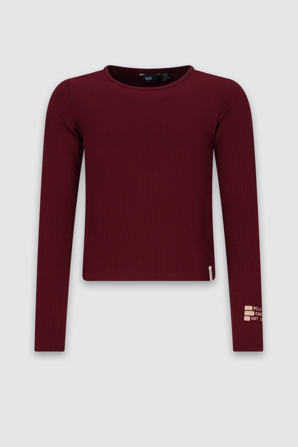 NoBell' Kuan RibJersey Tshirt Bordeaux