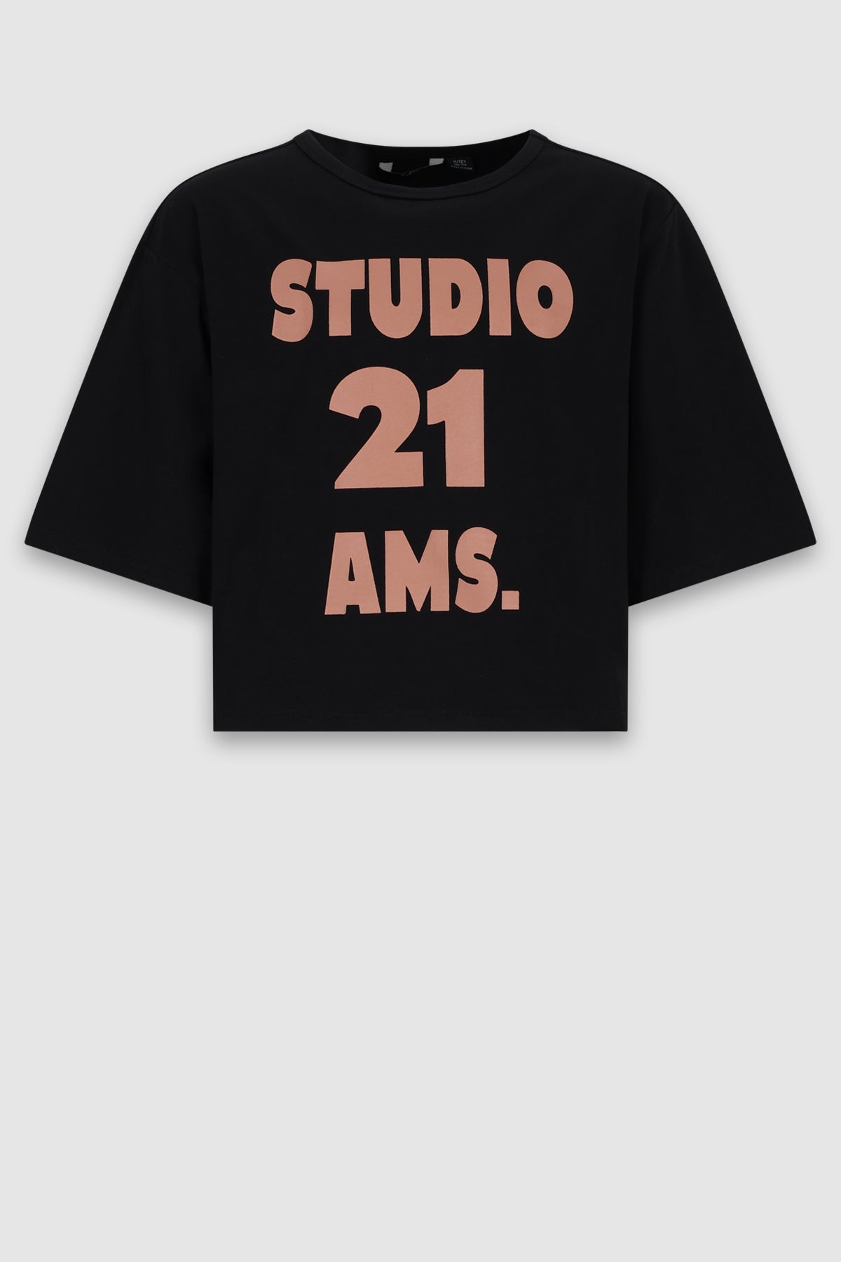 NoBell' Kid Oversized Jersey Top Zwart