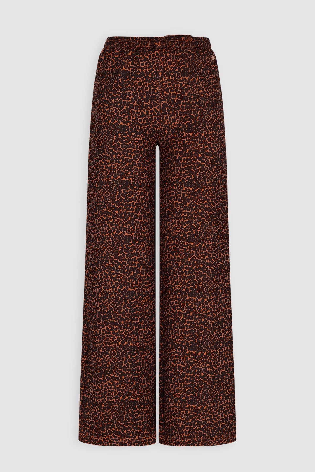 NoBell' Suza Leopard Geprinte Jersey Broek Bruin