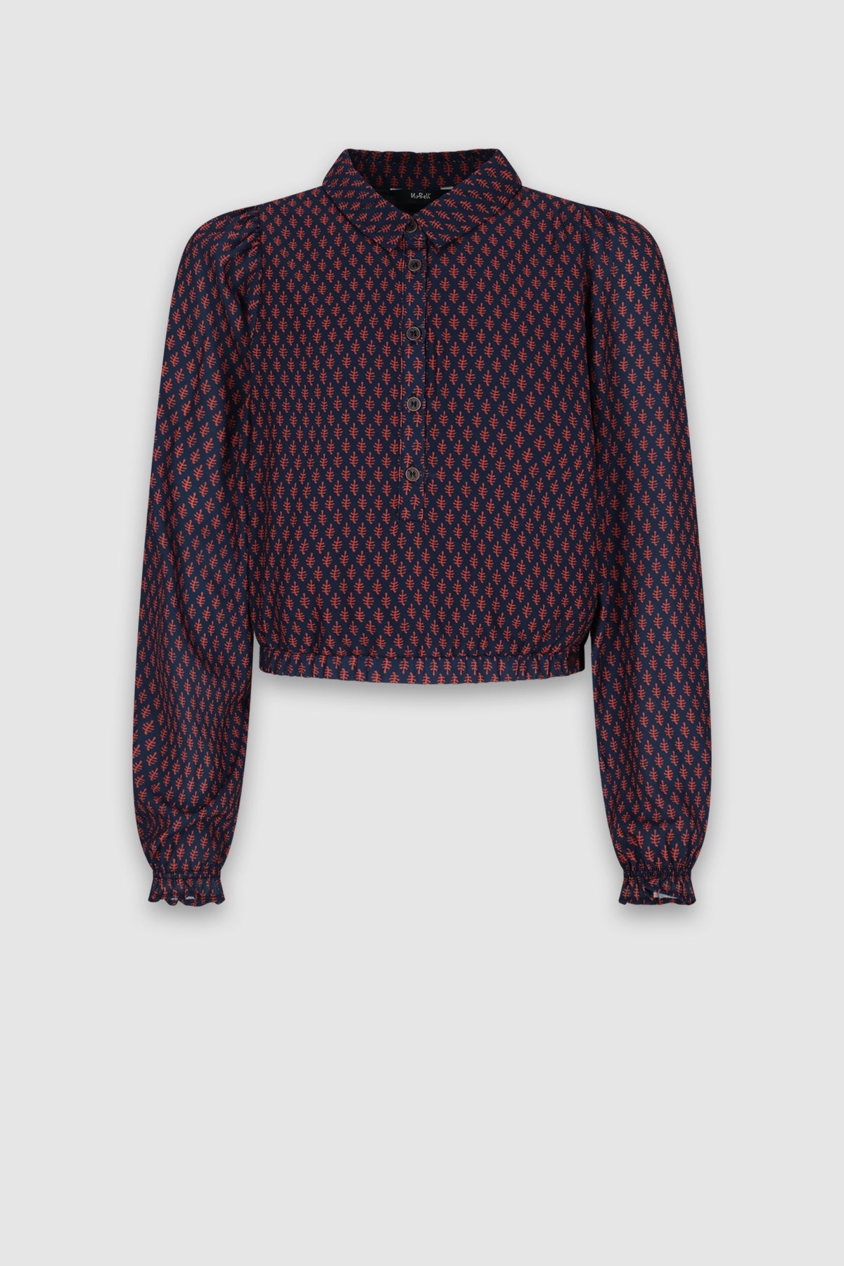 NoBell' Tilly Geprinte Blouse Donkerblauw