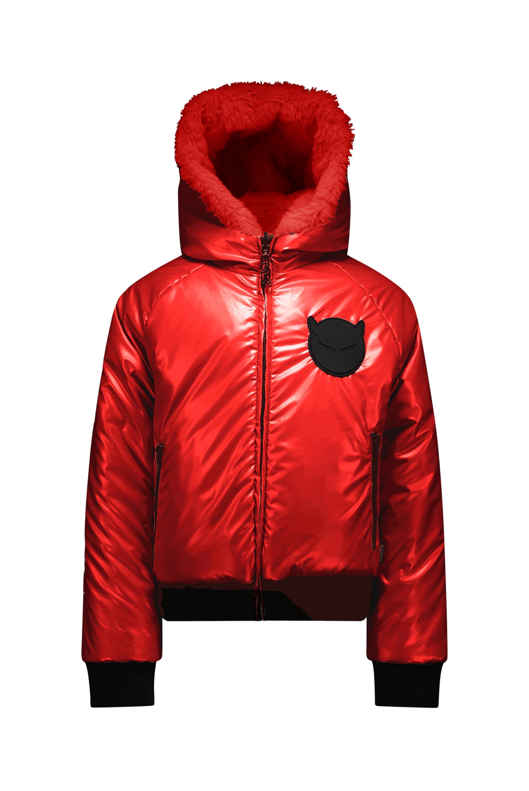 SuperRebel Polar Short Jacket Metallic Red