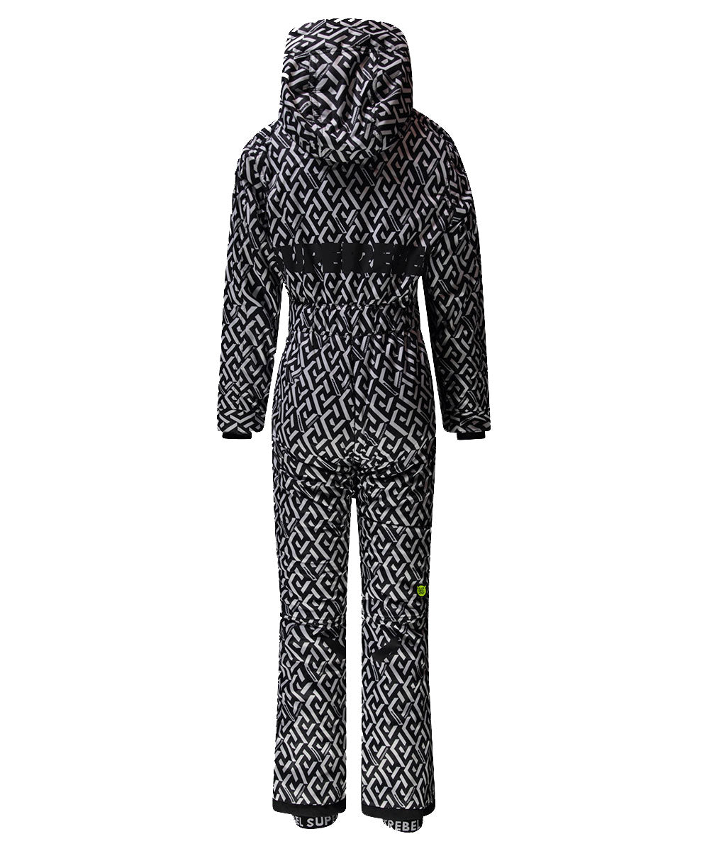 SuperRebel Suit Ski Suit Graphic Black