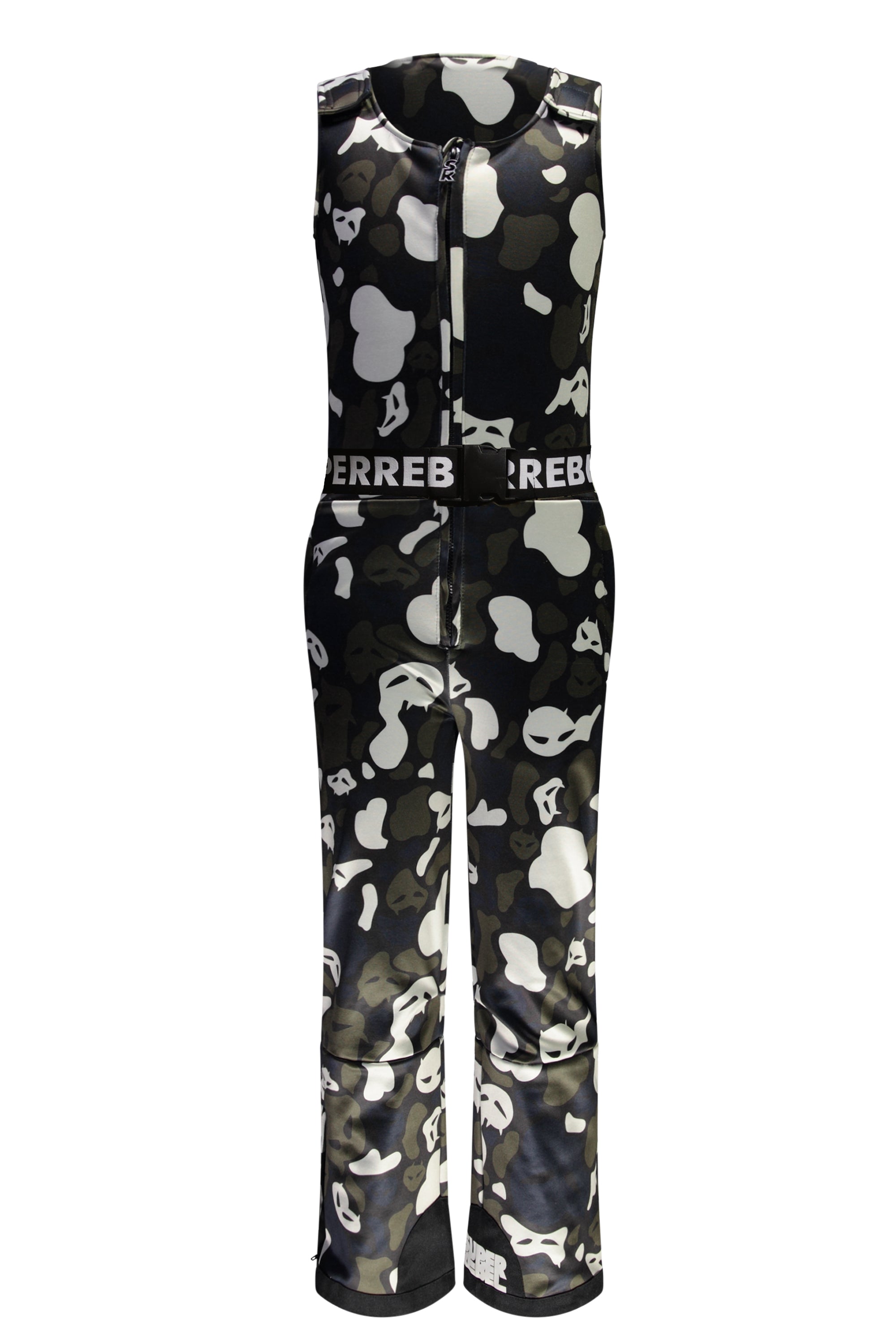 SuperRebel King Dungaree Camou Black