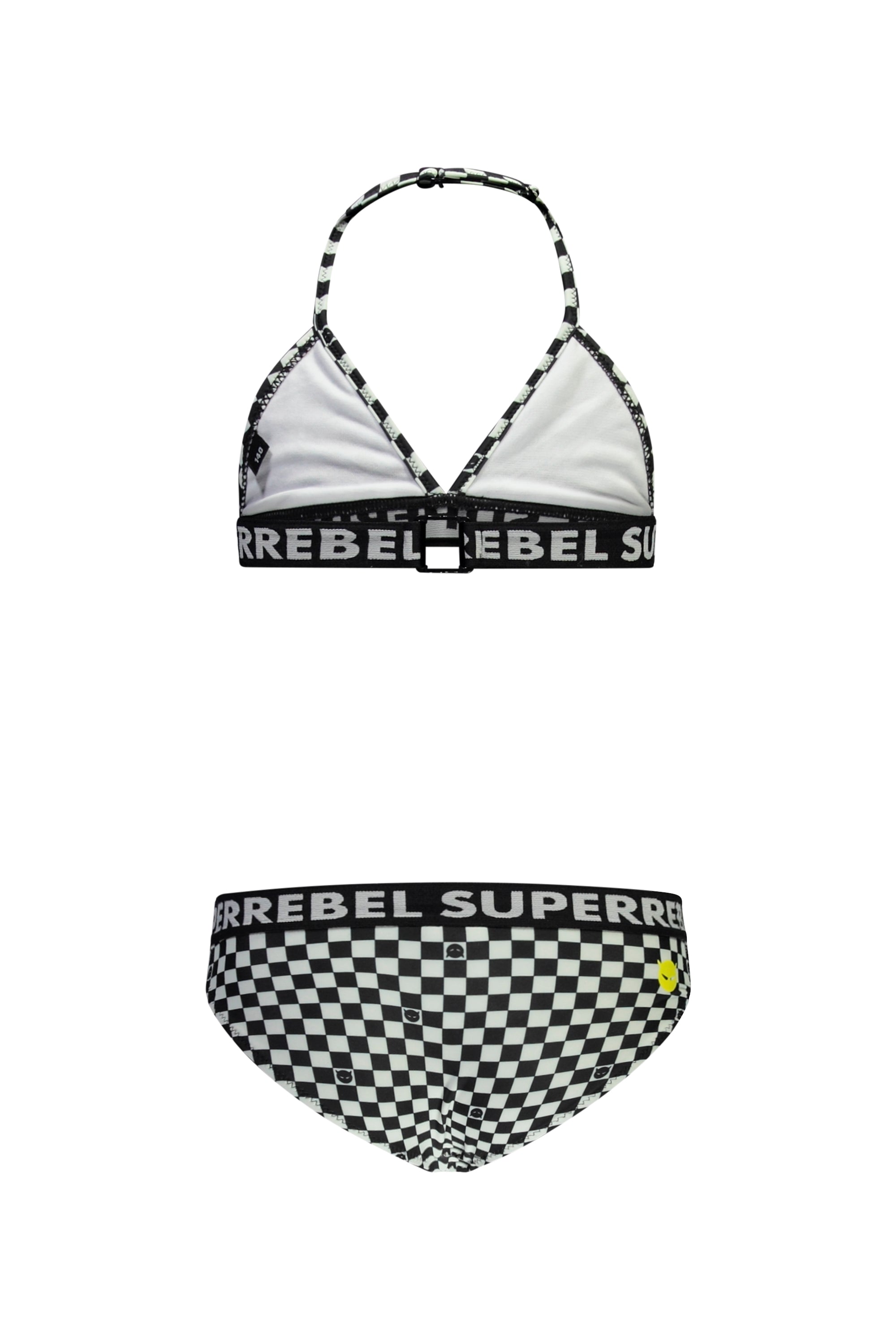 SuperRebel Isla Triangle Bikini Block Black