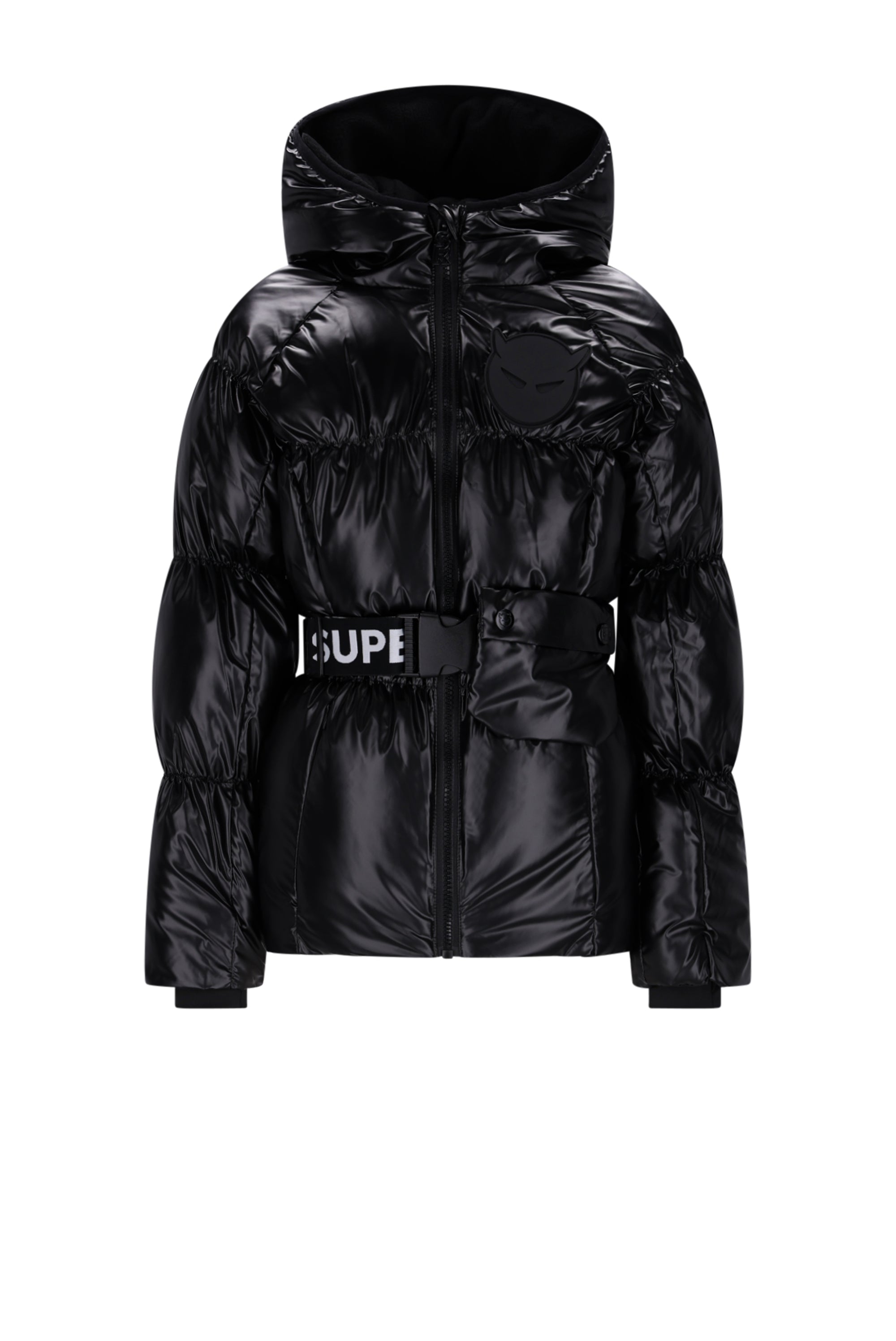 SuperRebel Puff Girls Hooded Winterjacket Black