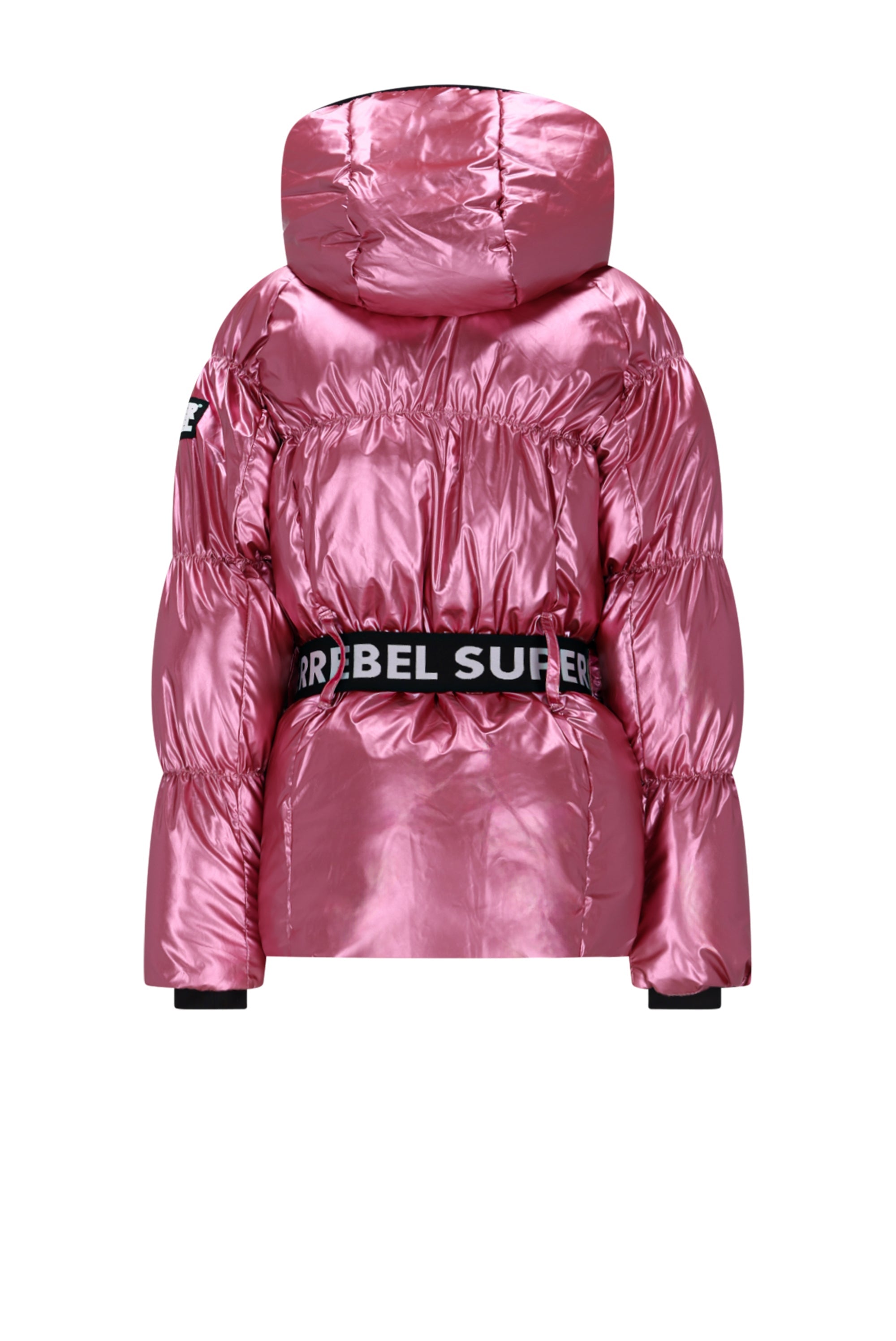 SuperRebel Puff Girls Hooded Winterjacket Pink