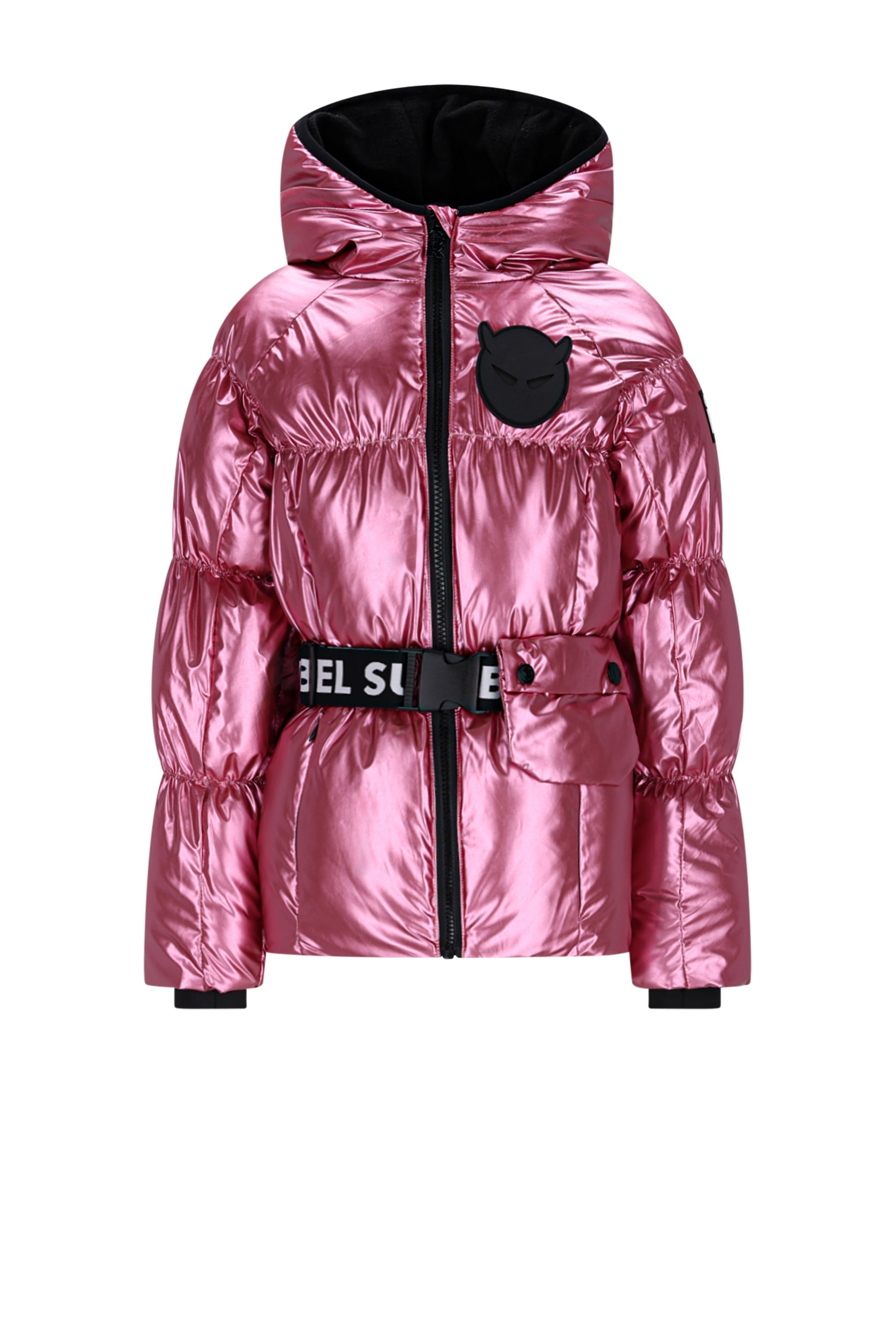 SuperRebel Puff Girls Hooded Winterjacket Pink