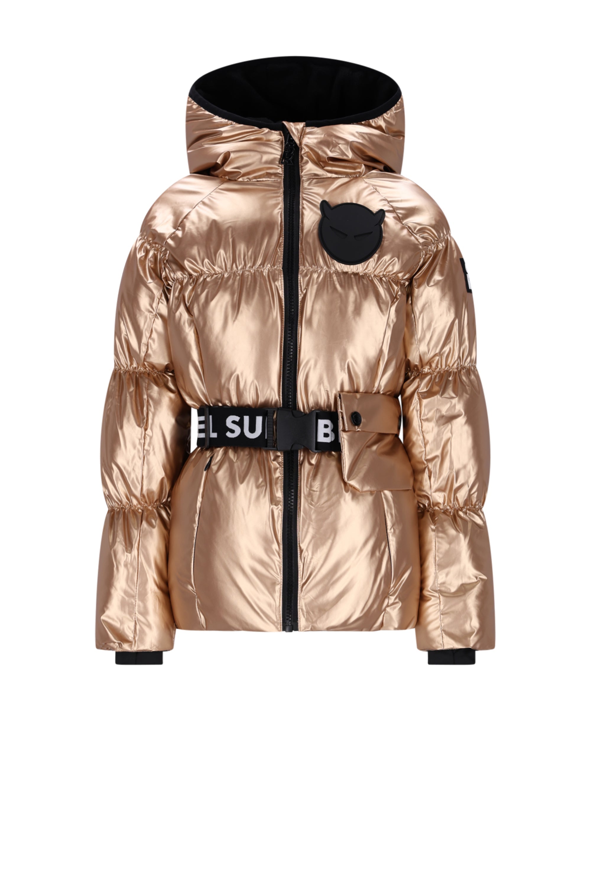 SuperRebel Puff Girls Hooded Winterjacket Rose Metallic