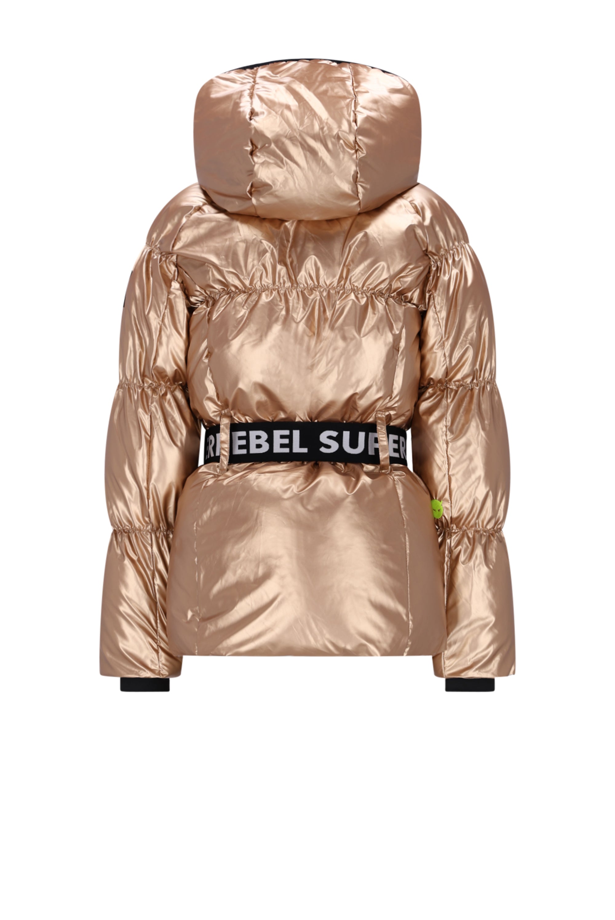 SuperRebel Puff Girls Hooded Winterjacket Rose Metallic