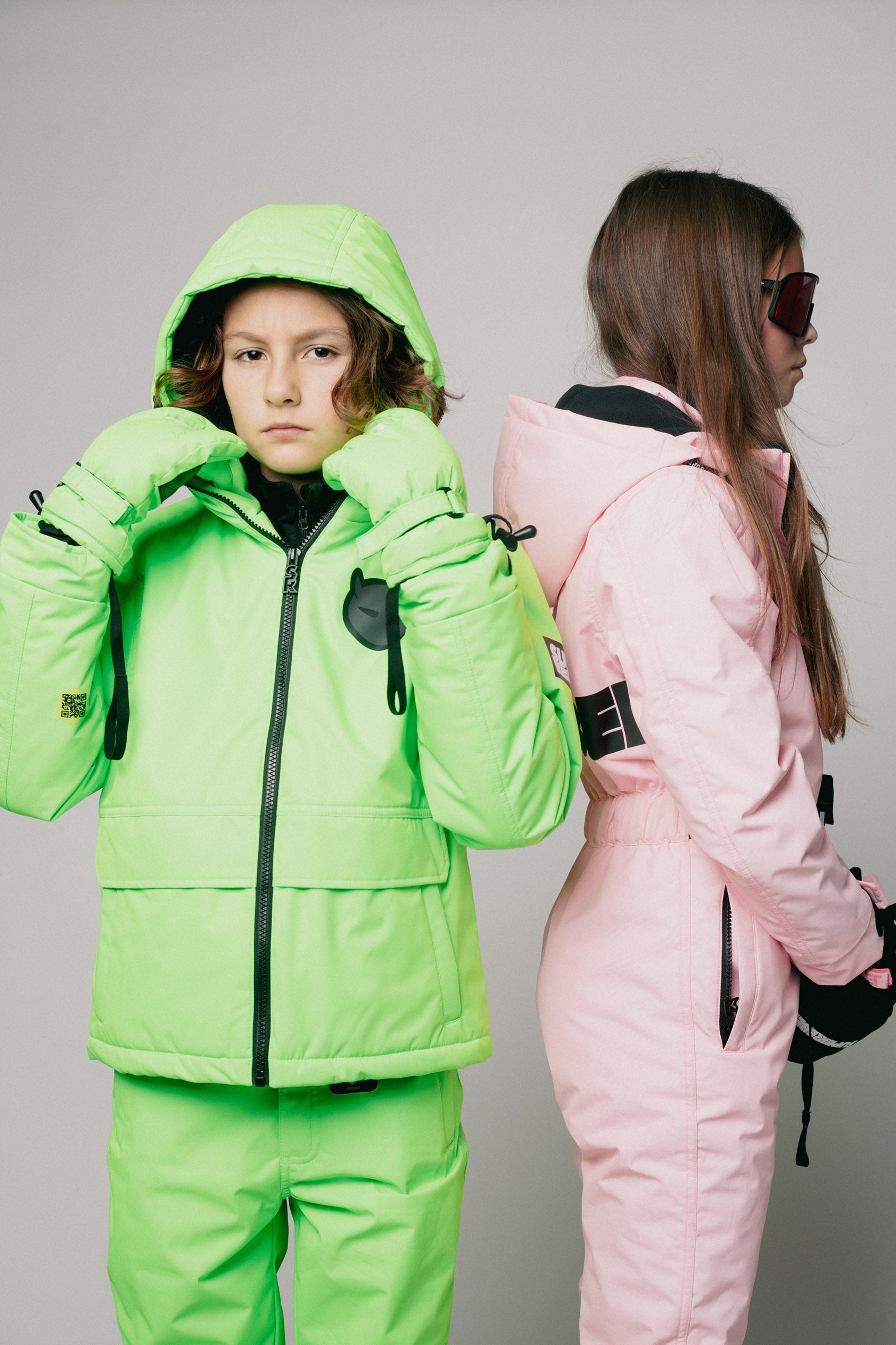 SuperRebel Space Ski Twill Jacket Fluo Green