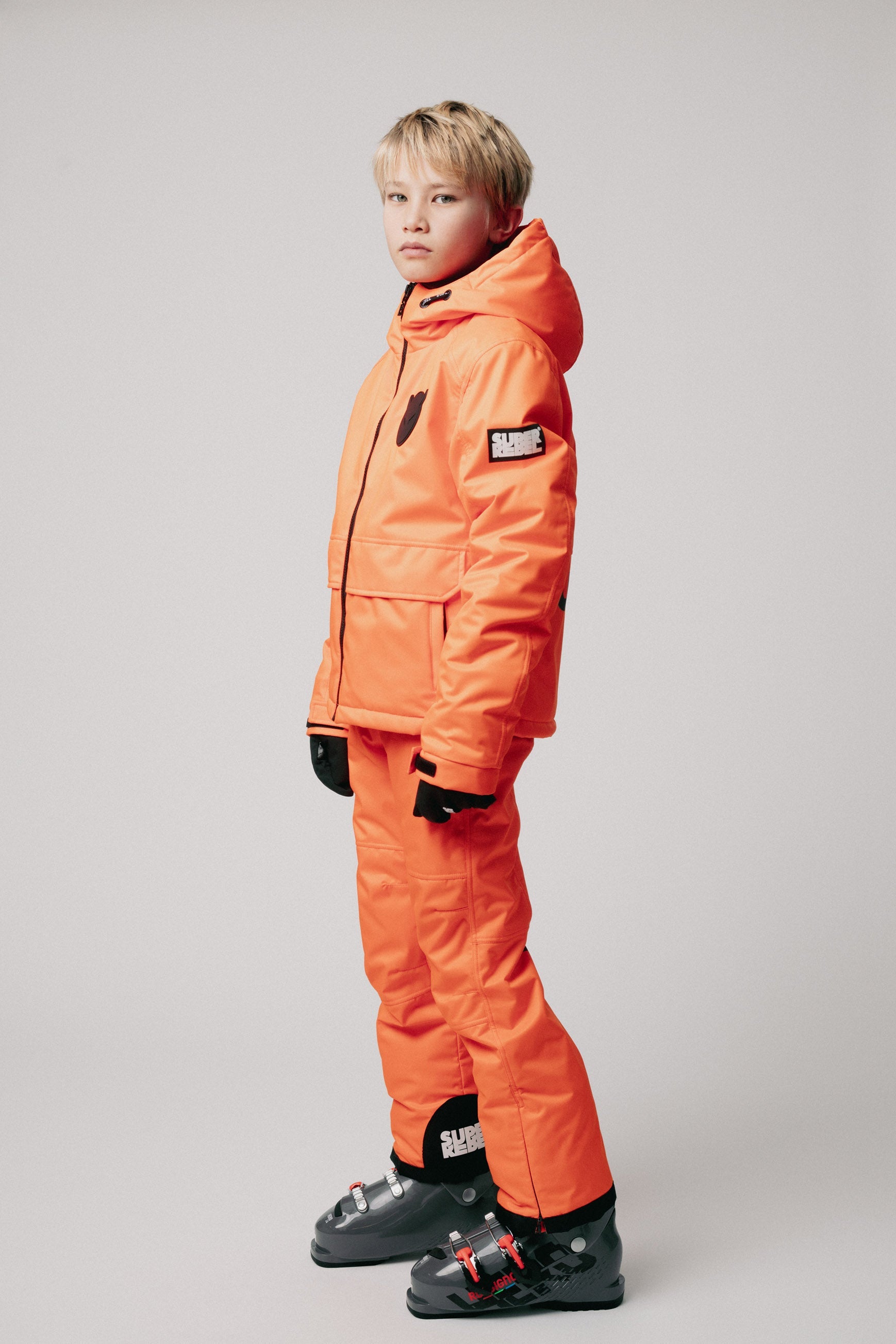 SuperRebel Space Ski Twill Jacket Neon Orange