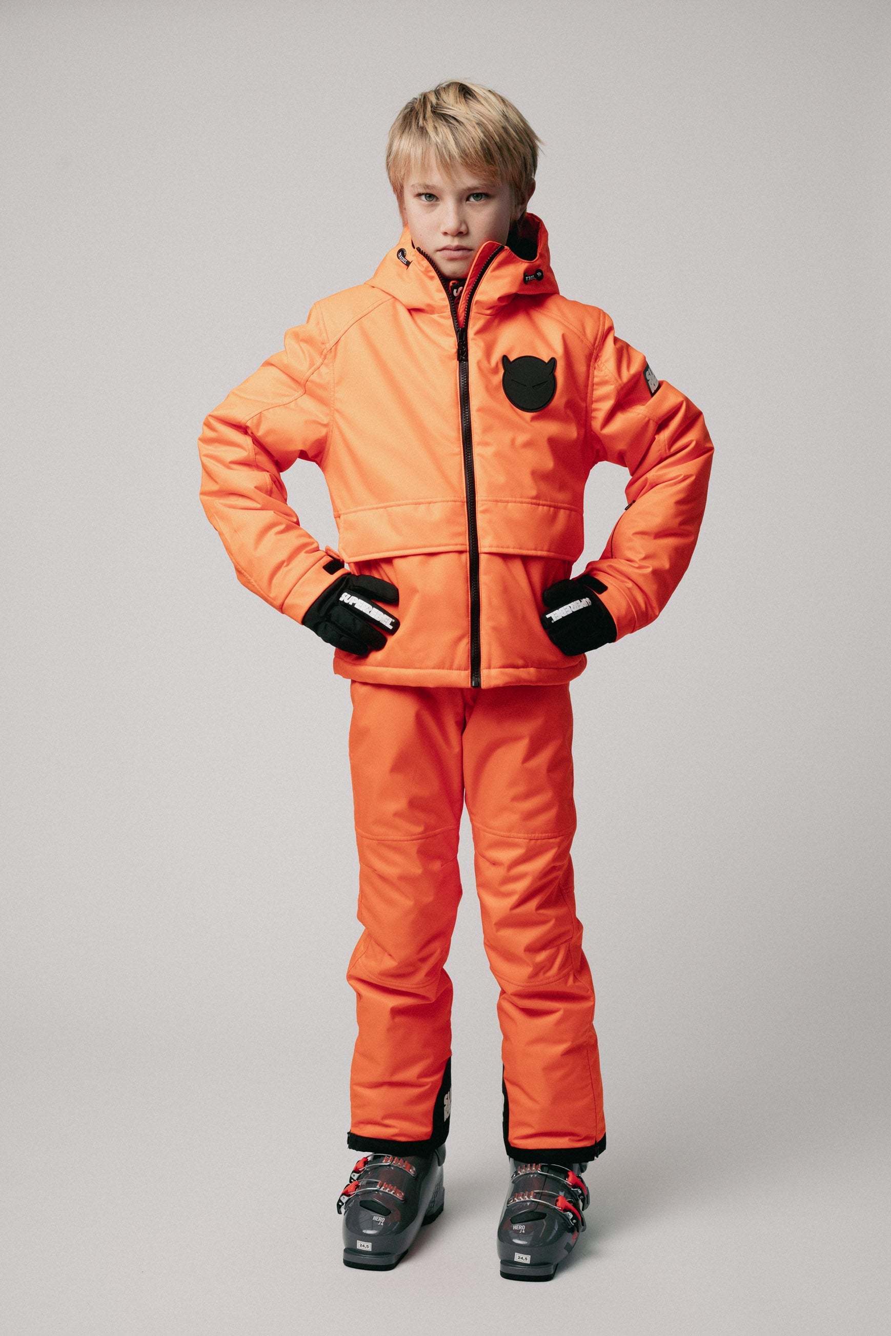 SuperRebel Space Ski Twill Jacket Neon Orange