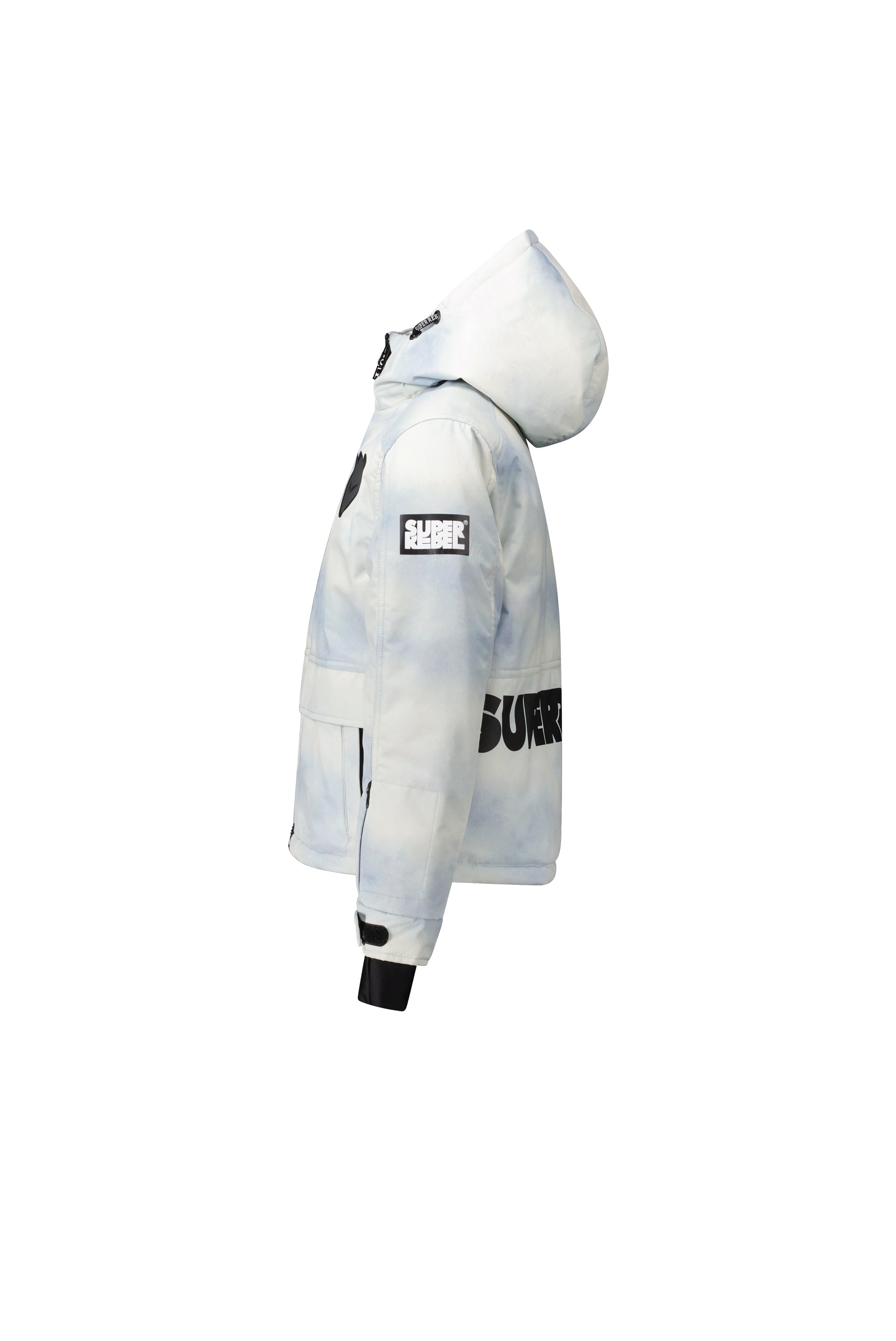 SuperRebel Space Ski Twill Jacket Blue Aop