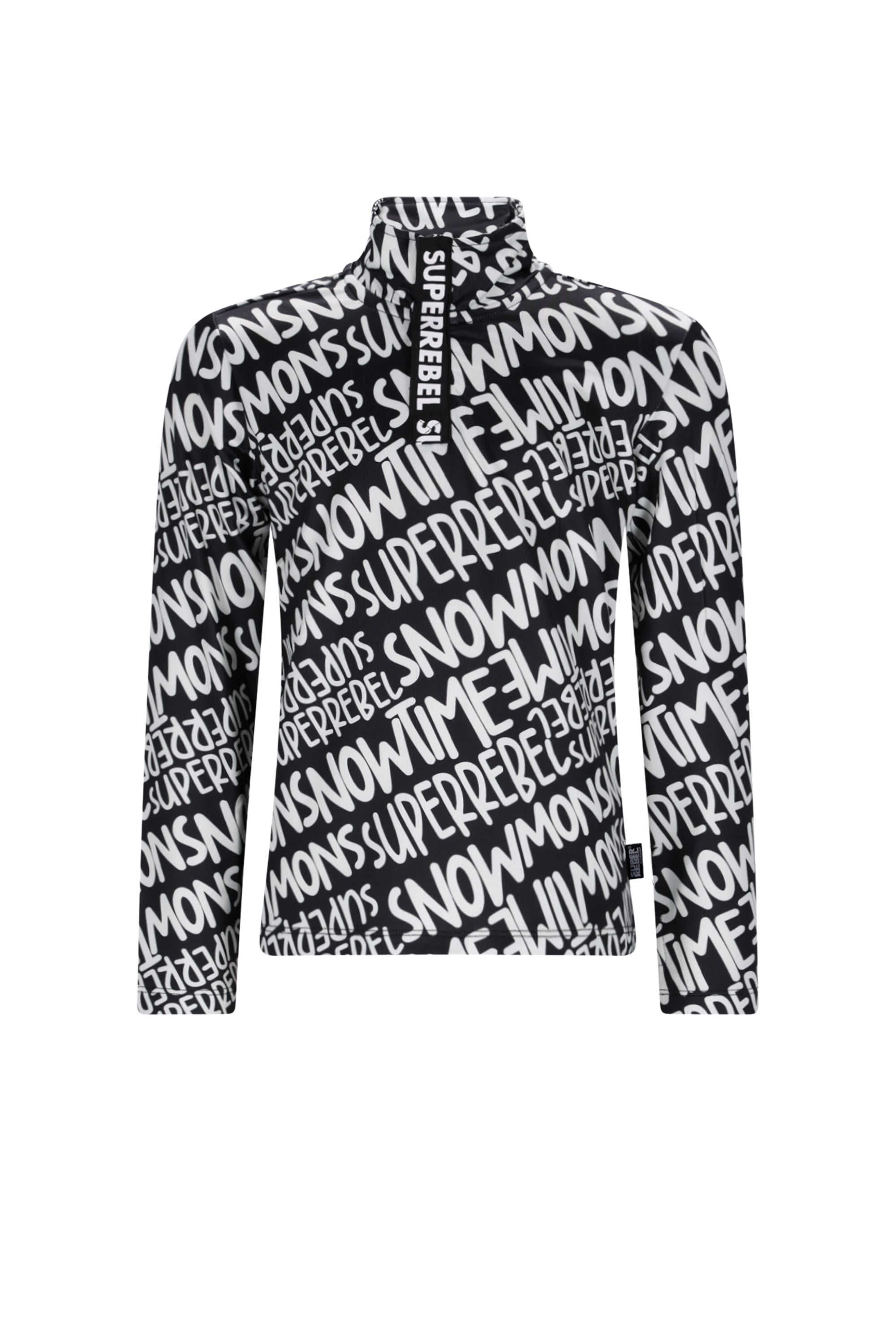 SuperRebel Spurt Ski Sport Jersey Pully Black Aop