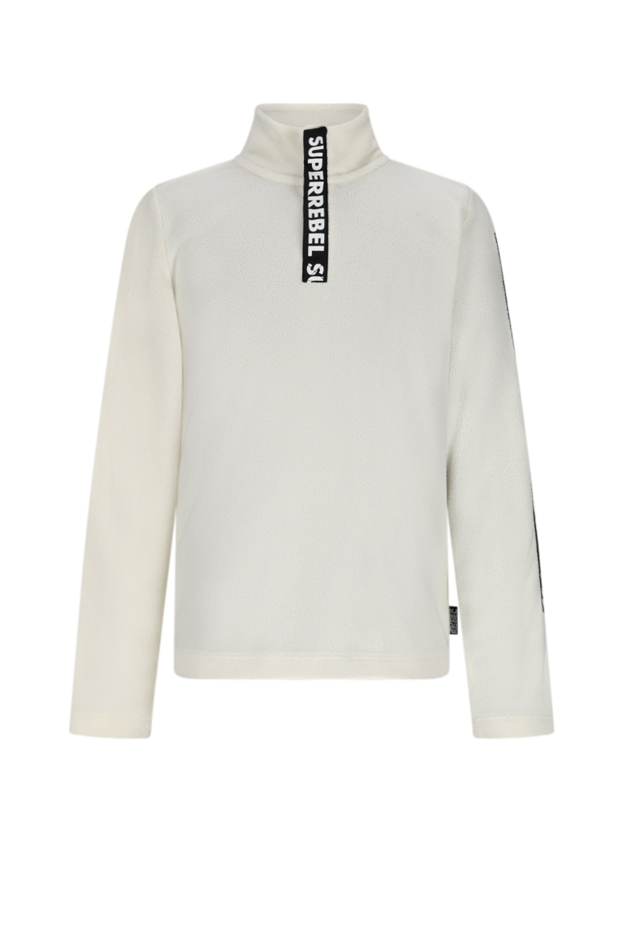 SuperRebel Base Fleece Ski Sport Pully White
