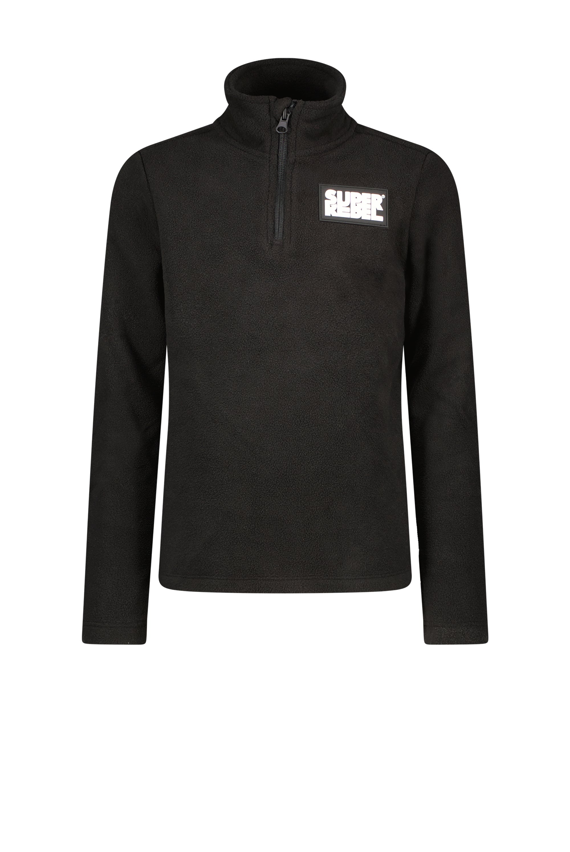 SuperRebel Base Fleece Ski Sport Pully Black