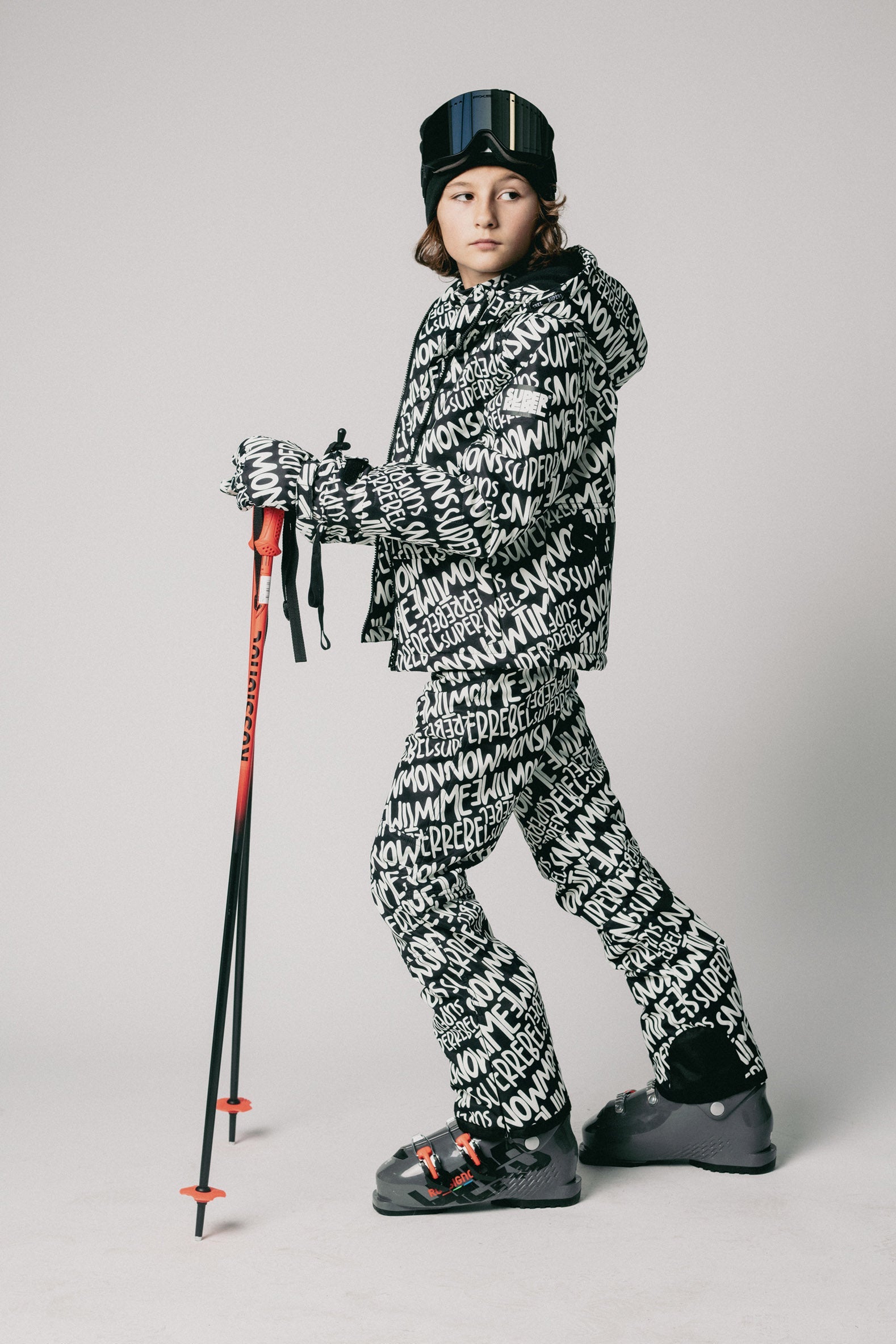 SuperRebel Speed Ski Pant Black Aop