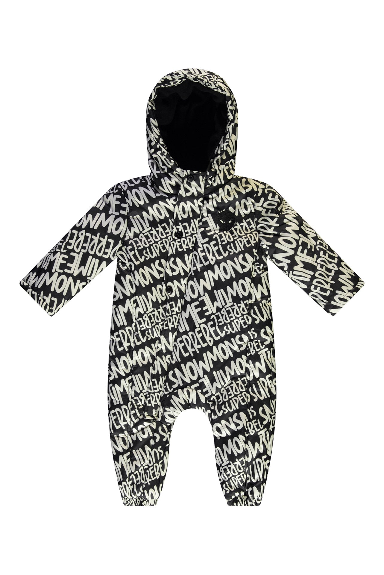 SuperRebel Xbaby Ski Babysuit Black Aop