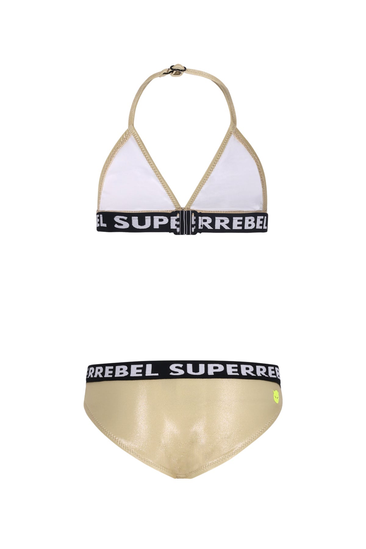Isla Triangle Bikini Metallic Gold