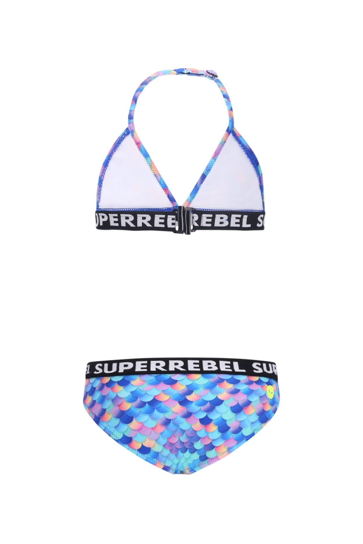 Isla Triangle Bikini Mermaid Alloverprint Blue