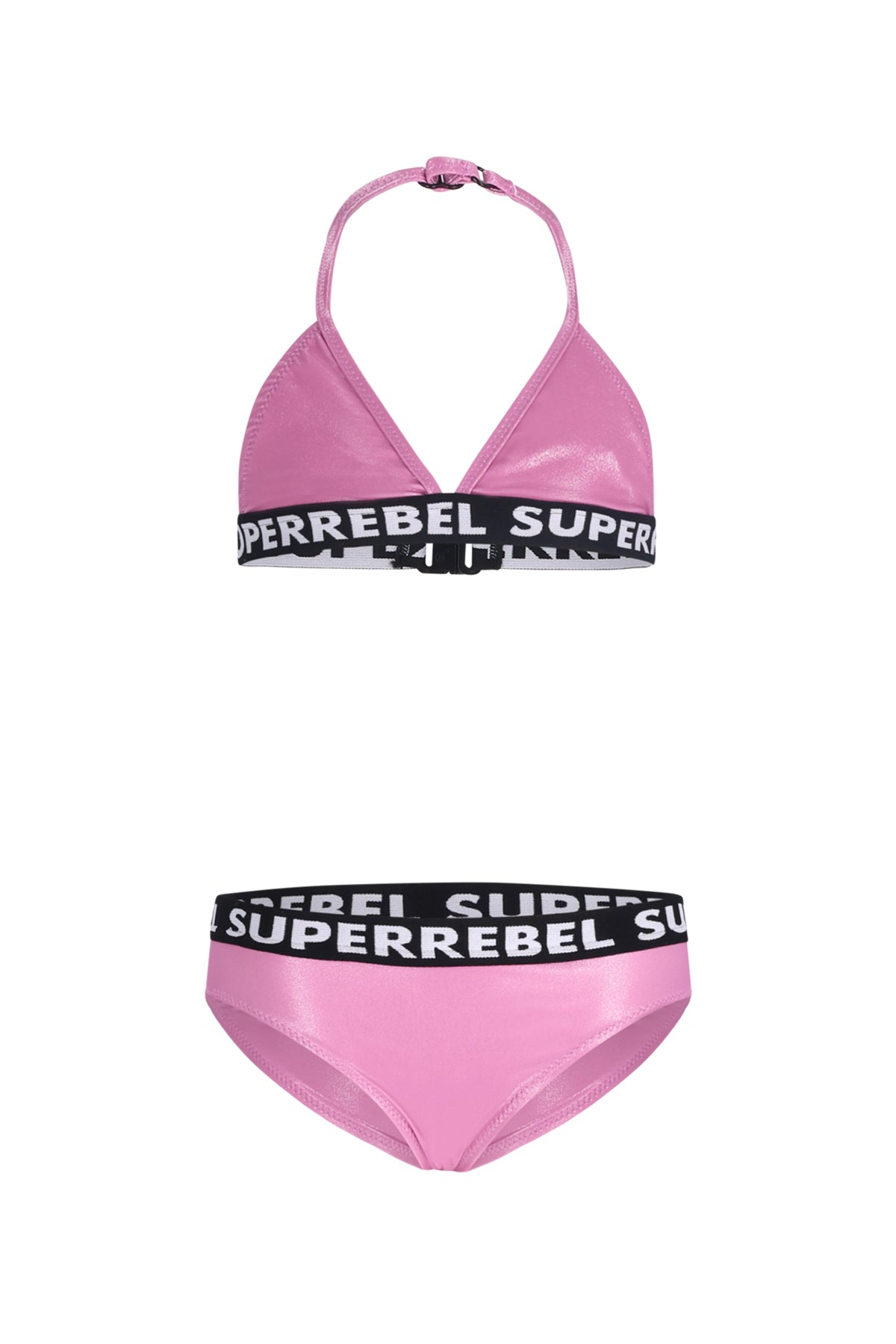 Isla Triangle Bikini Metallic Pink