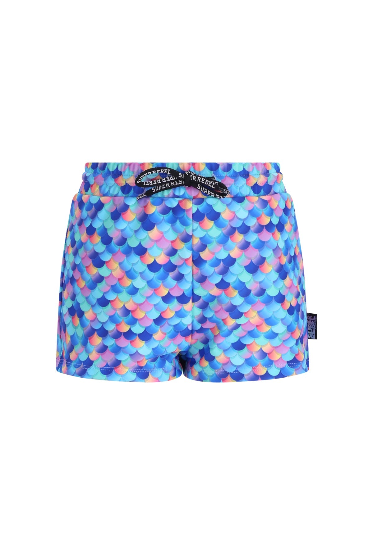 Holy Sport Swim Short Girls Mermaid Alloverprint Blue