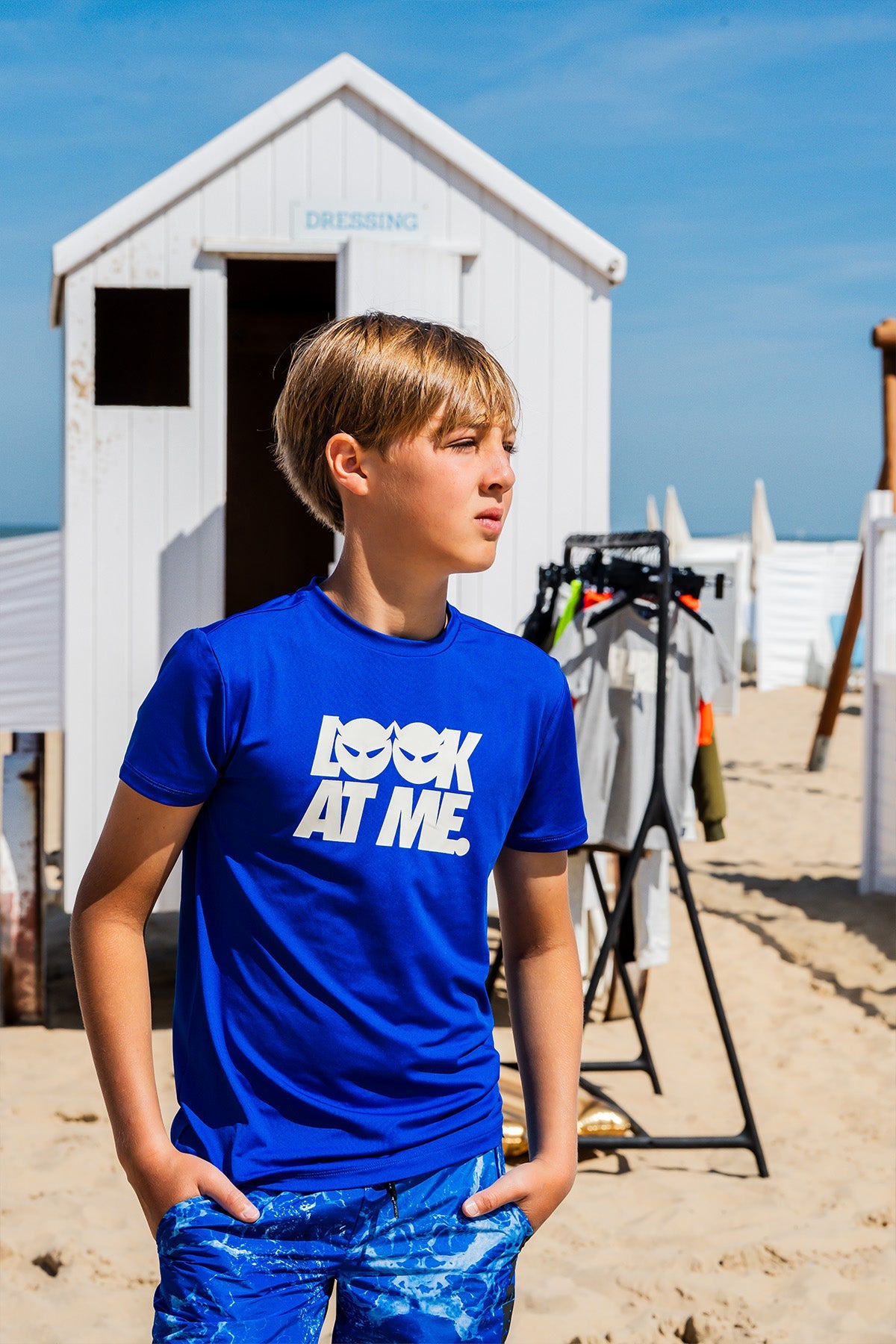 Surfer Swim T-Shirt Fluo Blue