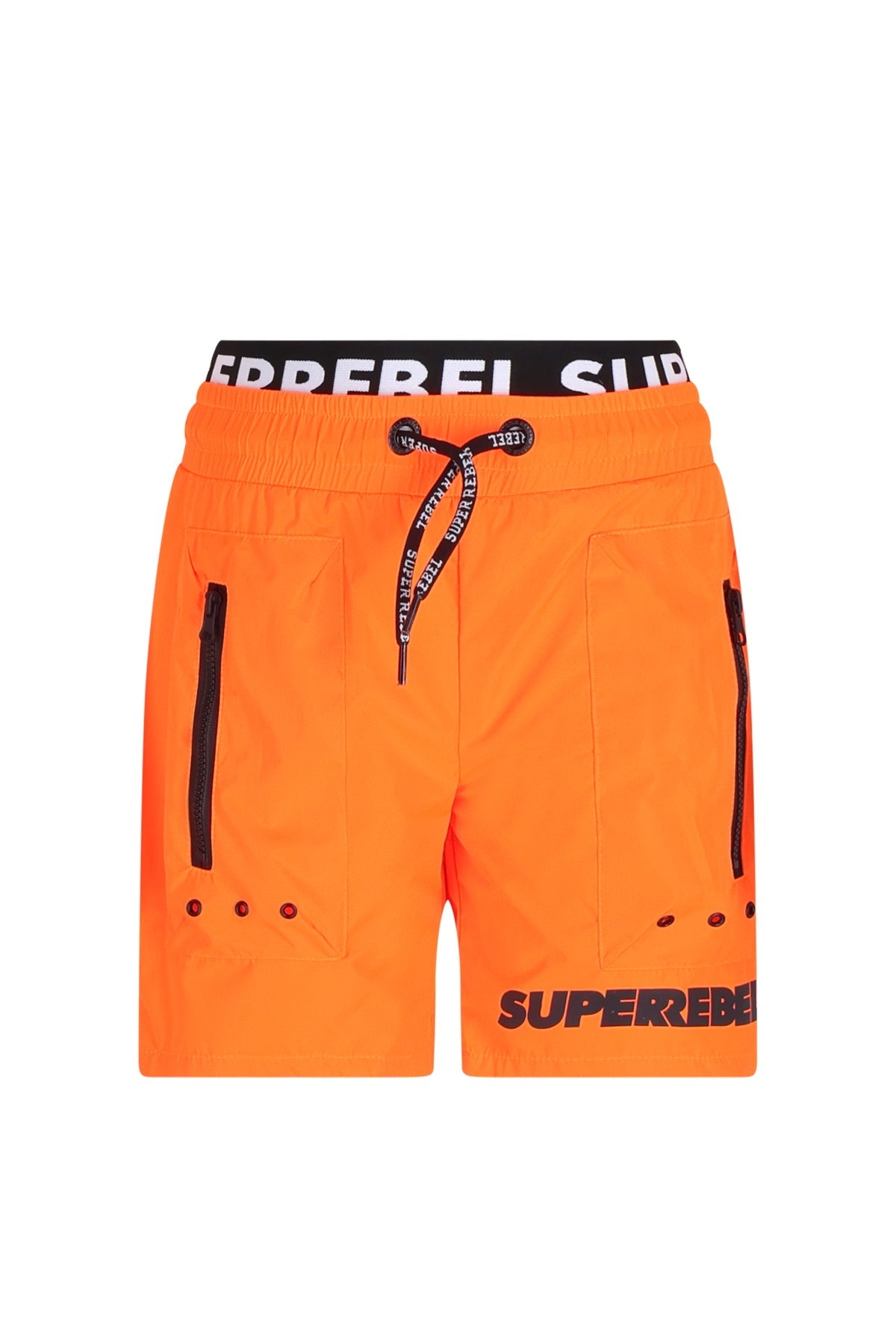Vulcano Swimhort With Pockets and zippers Orange