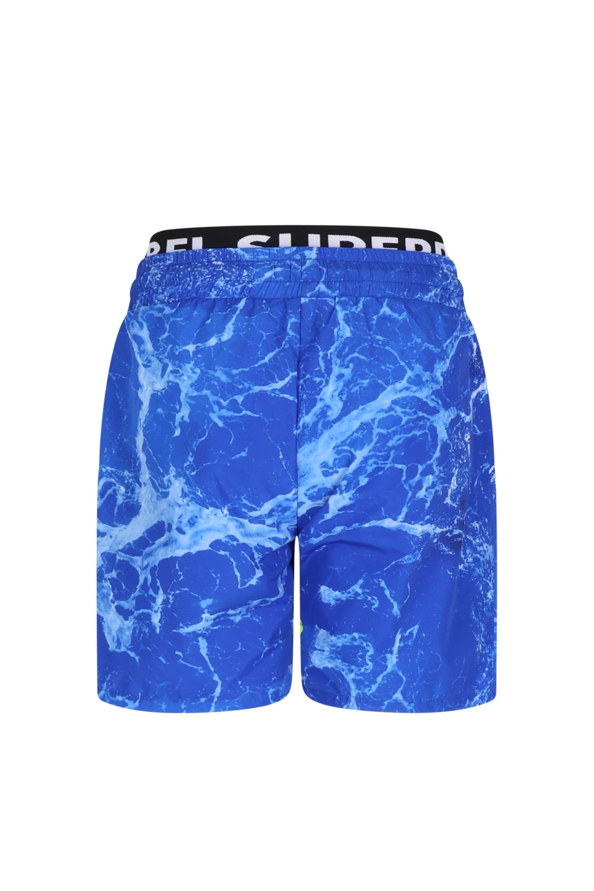 Bay Swim Short Look at Water Alloverprint Blue