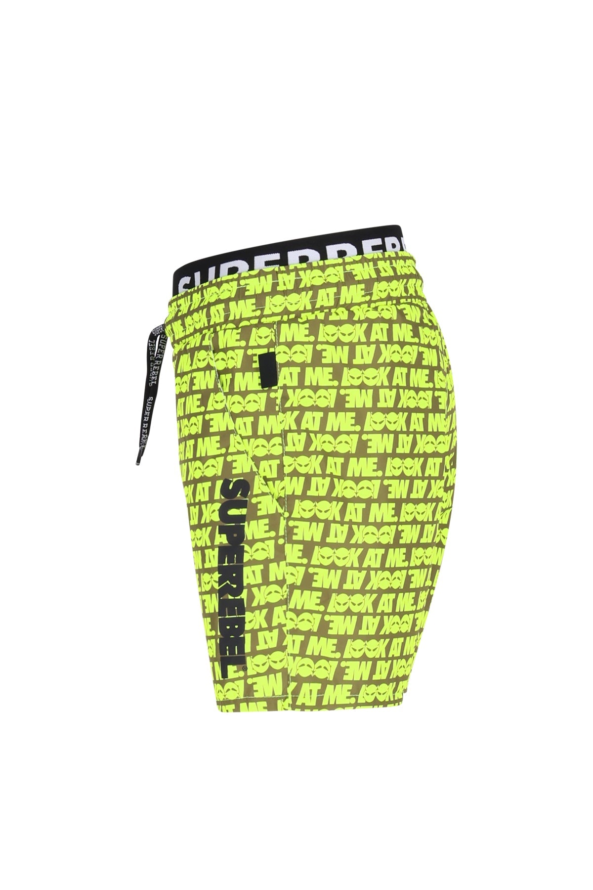 Bay Swim Short Look at Me Alloverprint Army Green